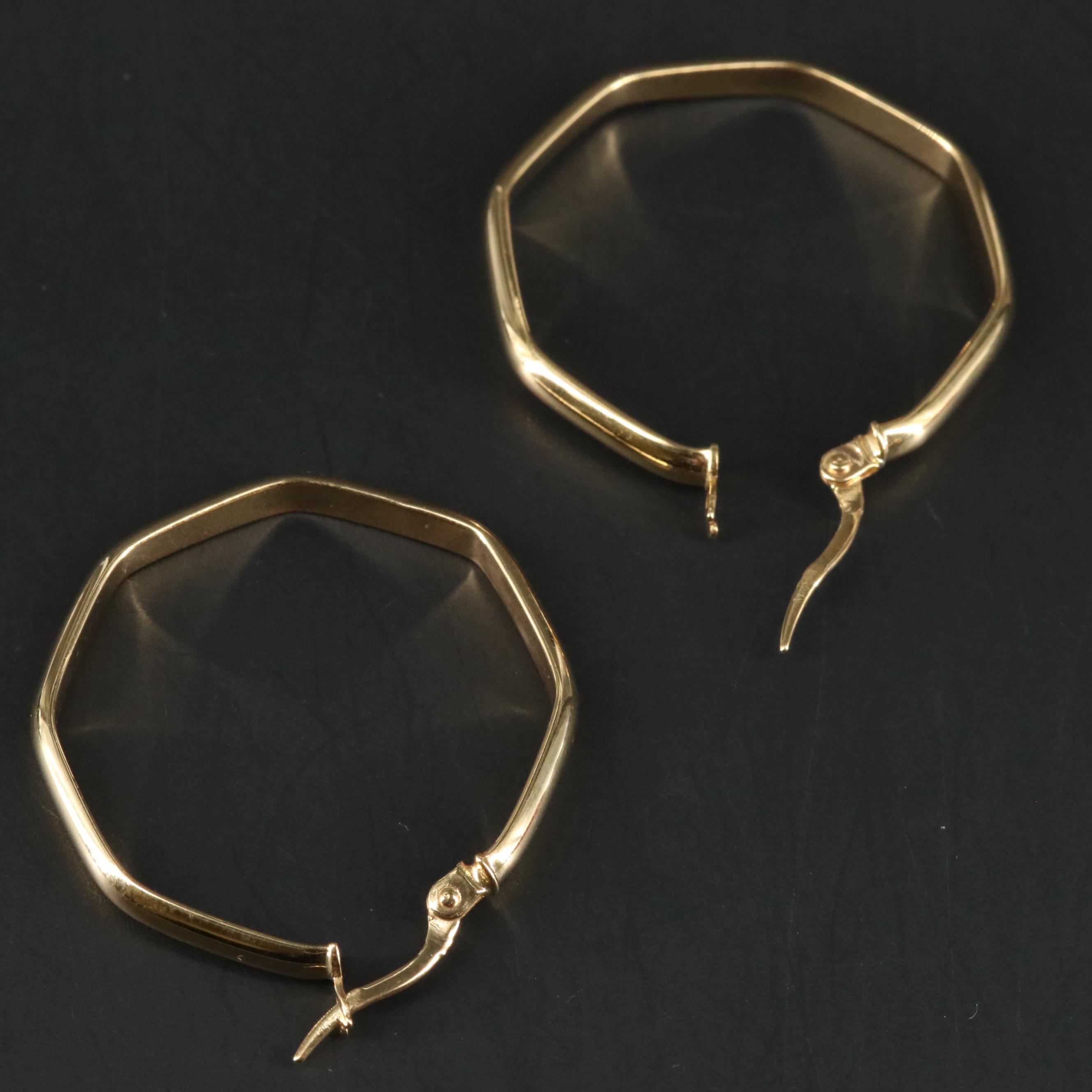 14K Hoop Earrings