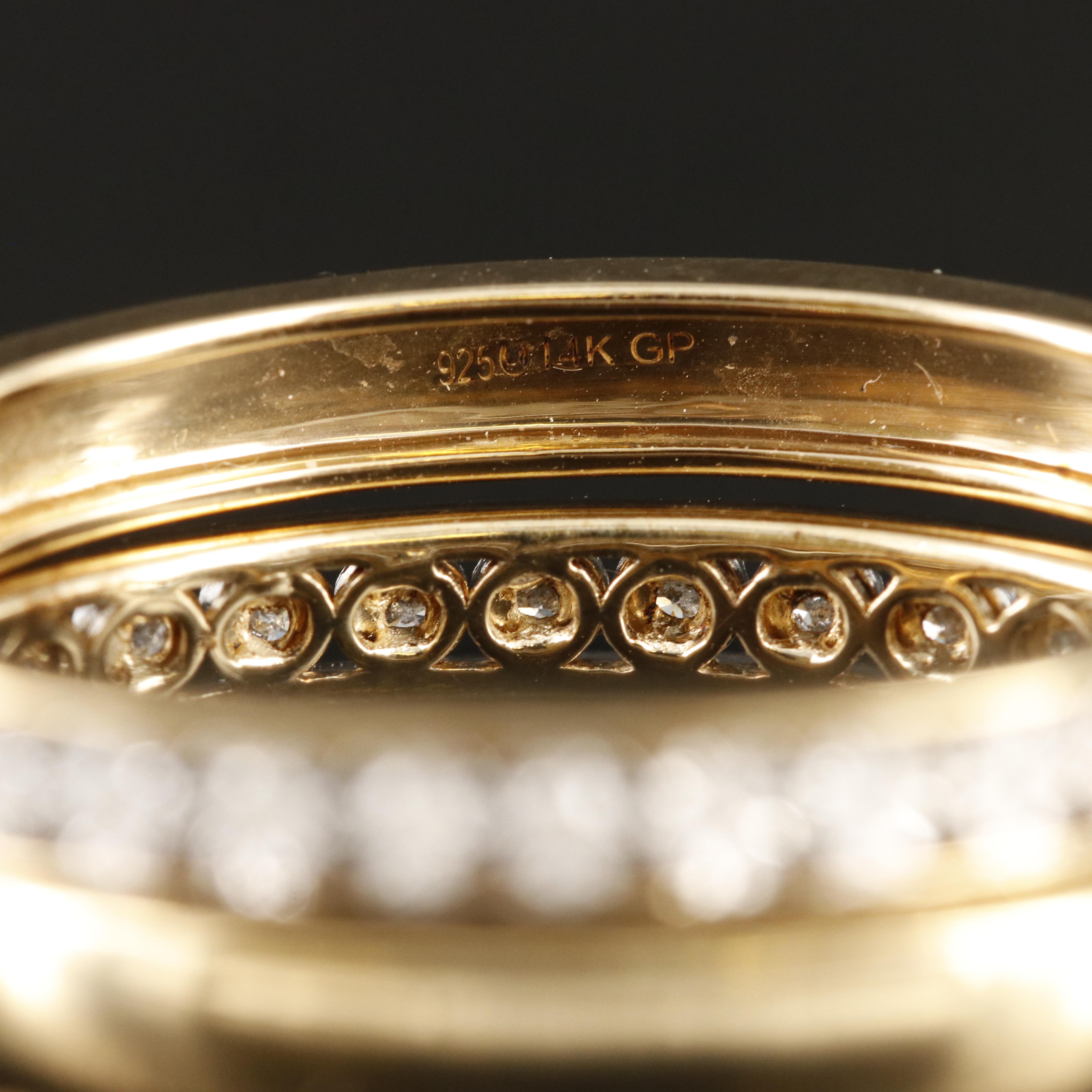 Sterling Diamond Hoop Earrings