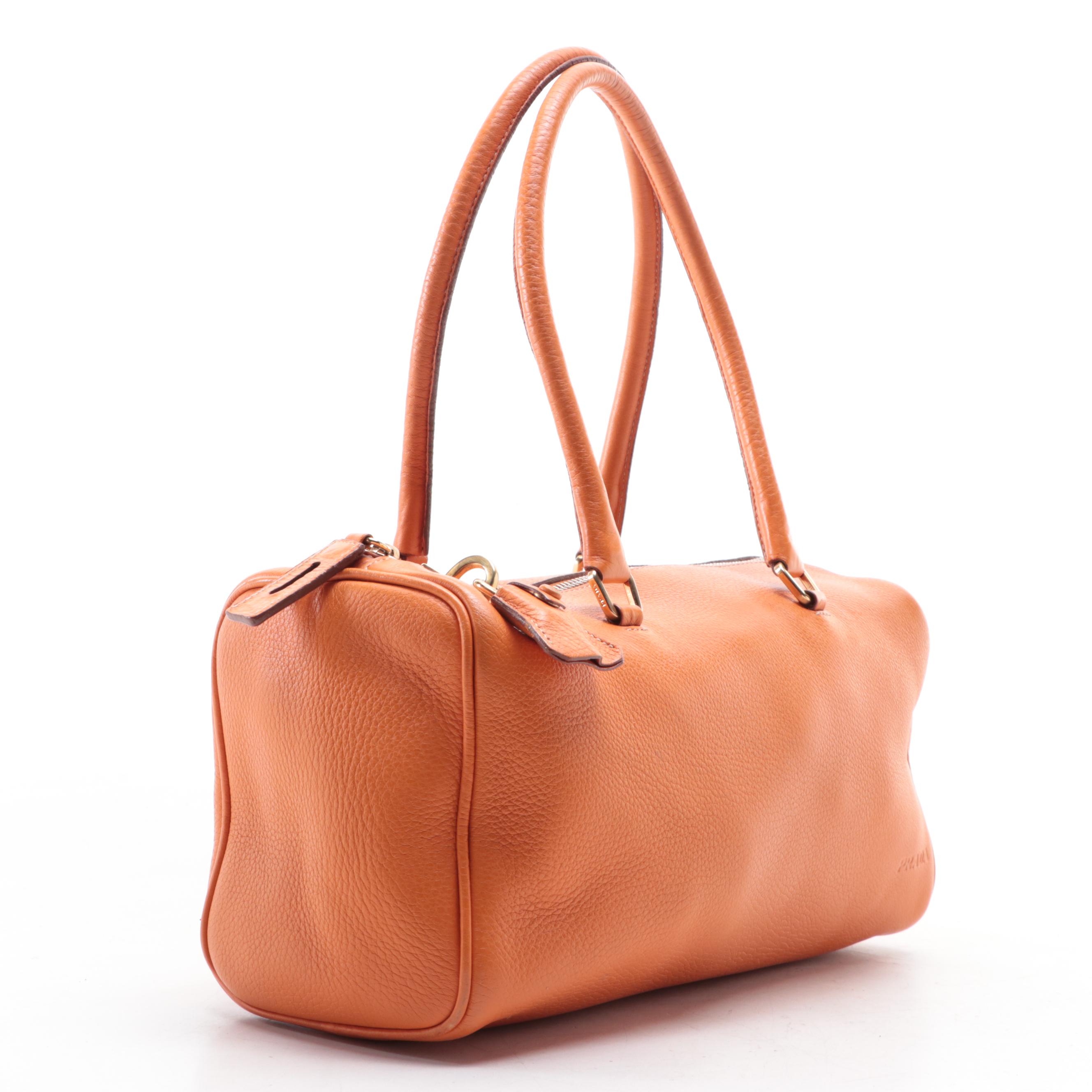 Prada Box Handbag in Daino Leather