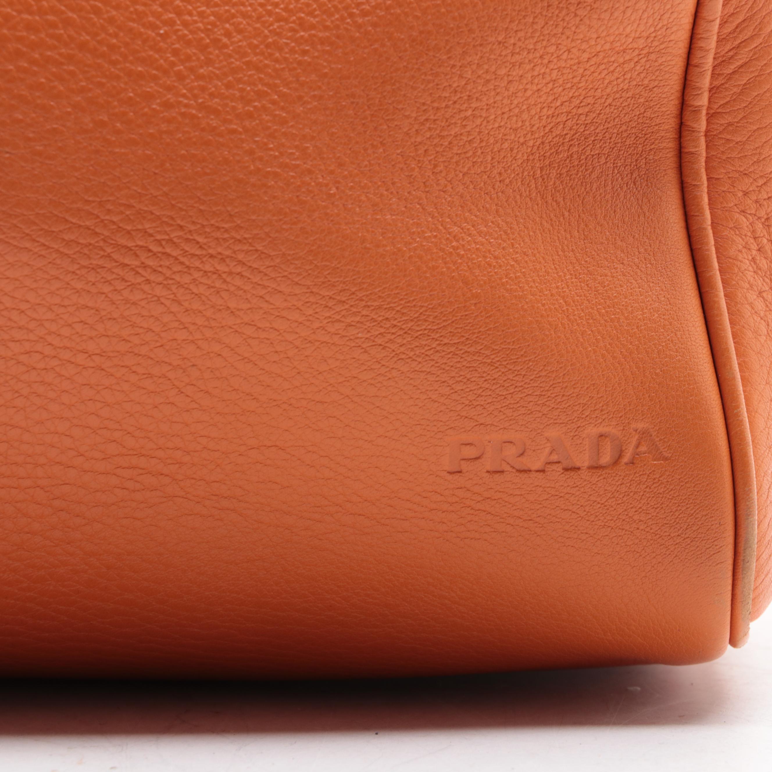 Prada Box Handbag in Daino Leather