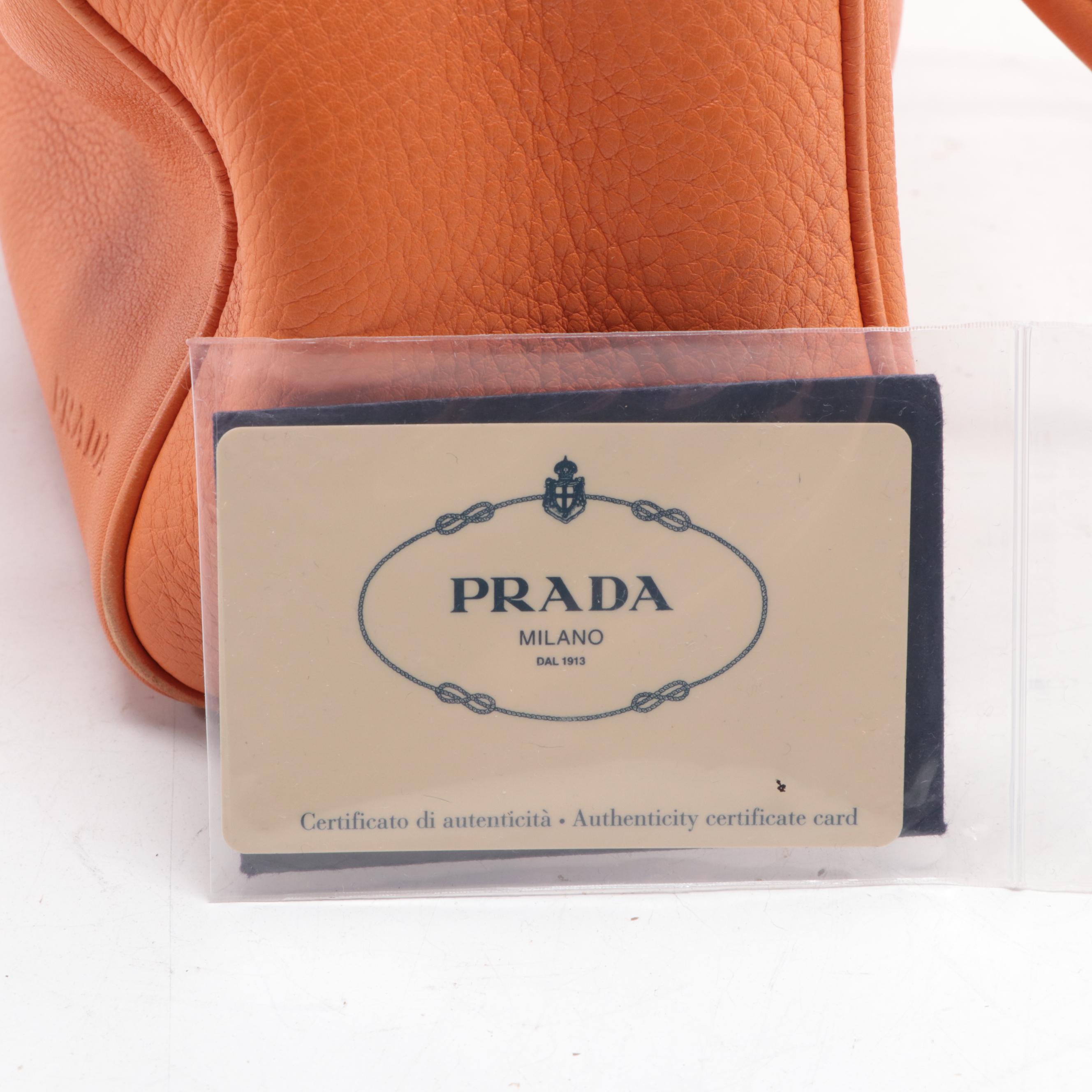 Prada Box Handbag in Daino Leather