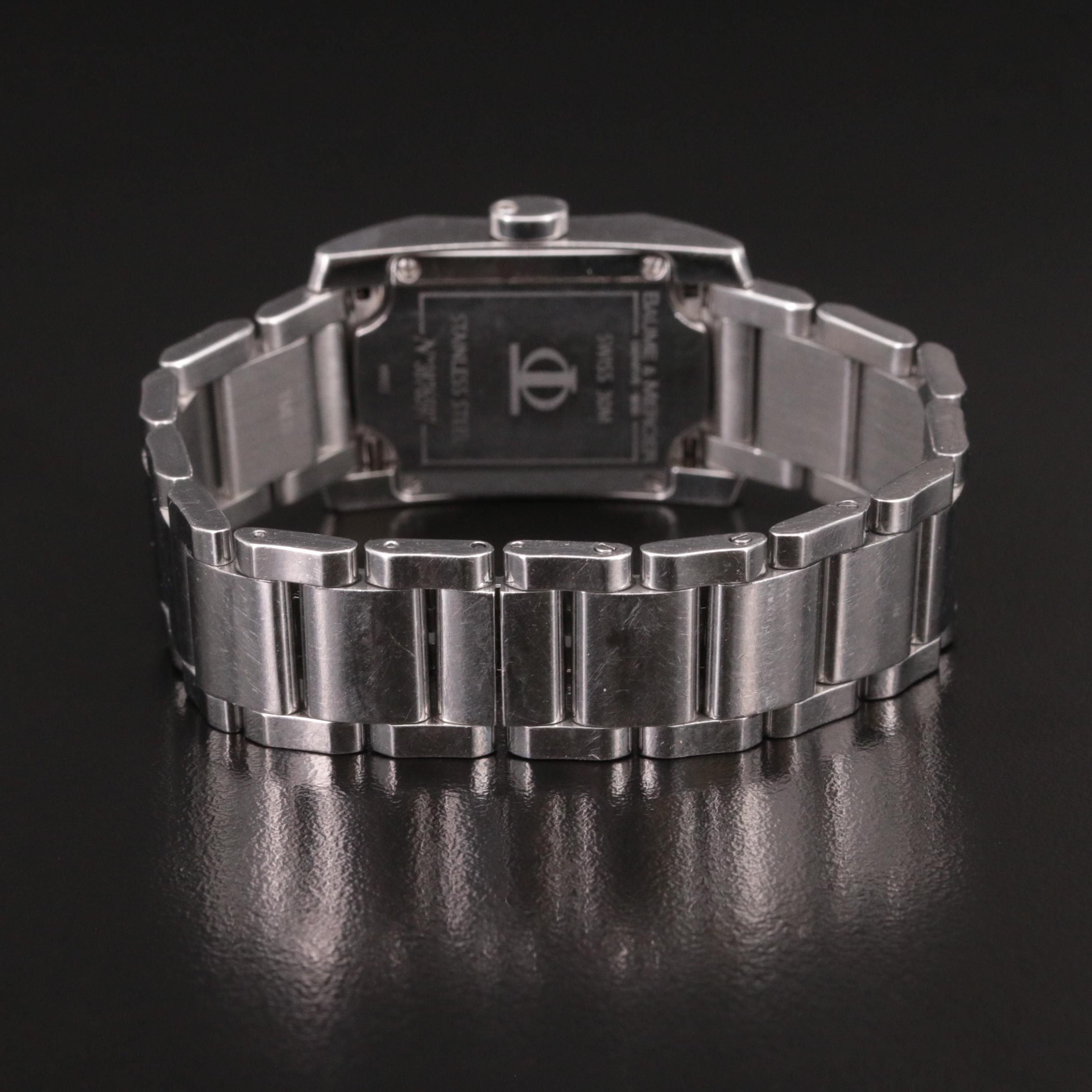 Baume & Mercier, Tiffany & Co. Stainless Steel Diamond Watch