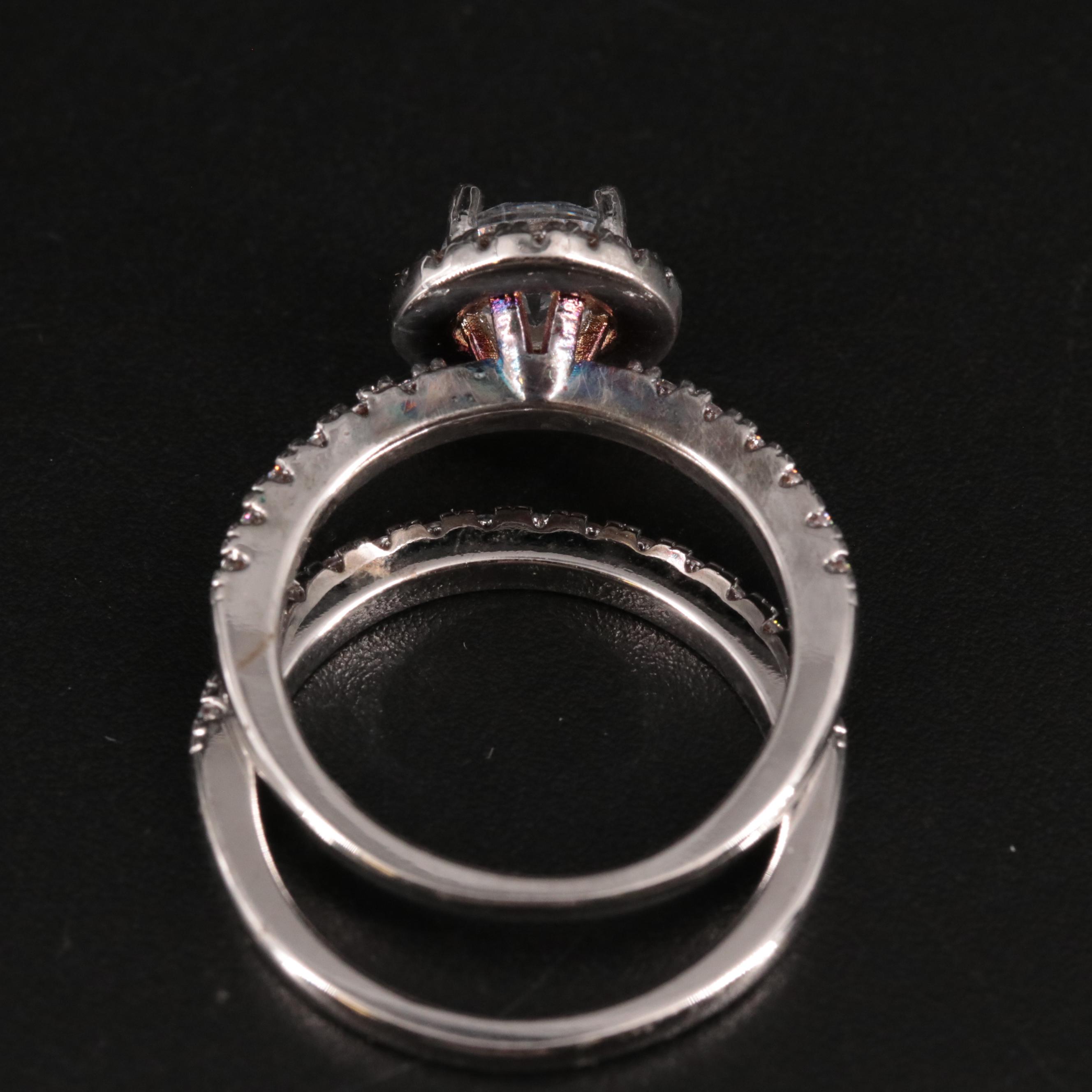 Cubic Zirconia Ring and Enhancer Band