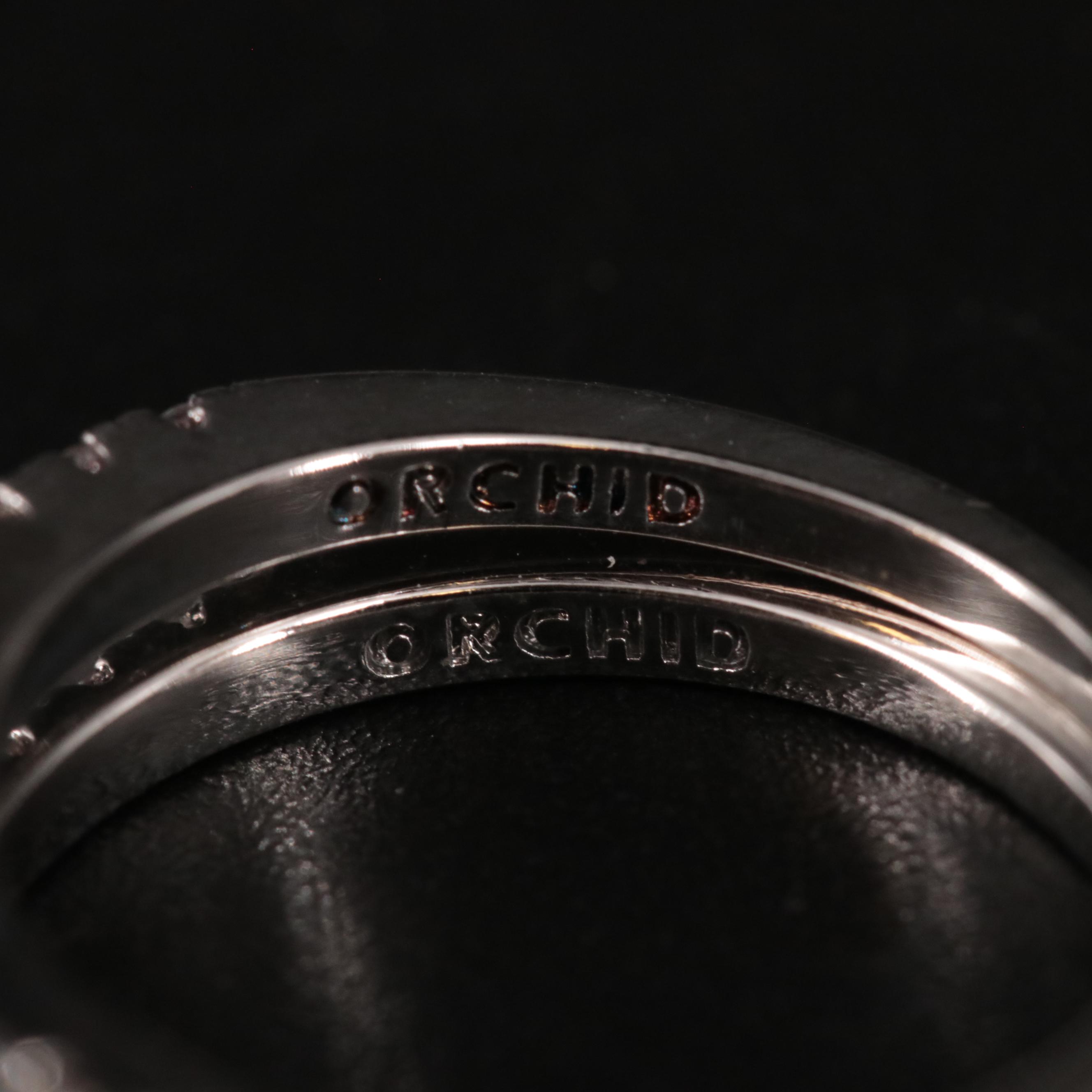 Cubic Zirconia Ring and Enhancer Band