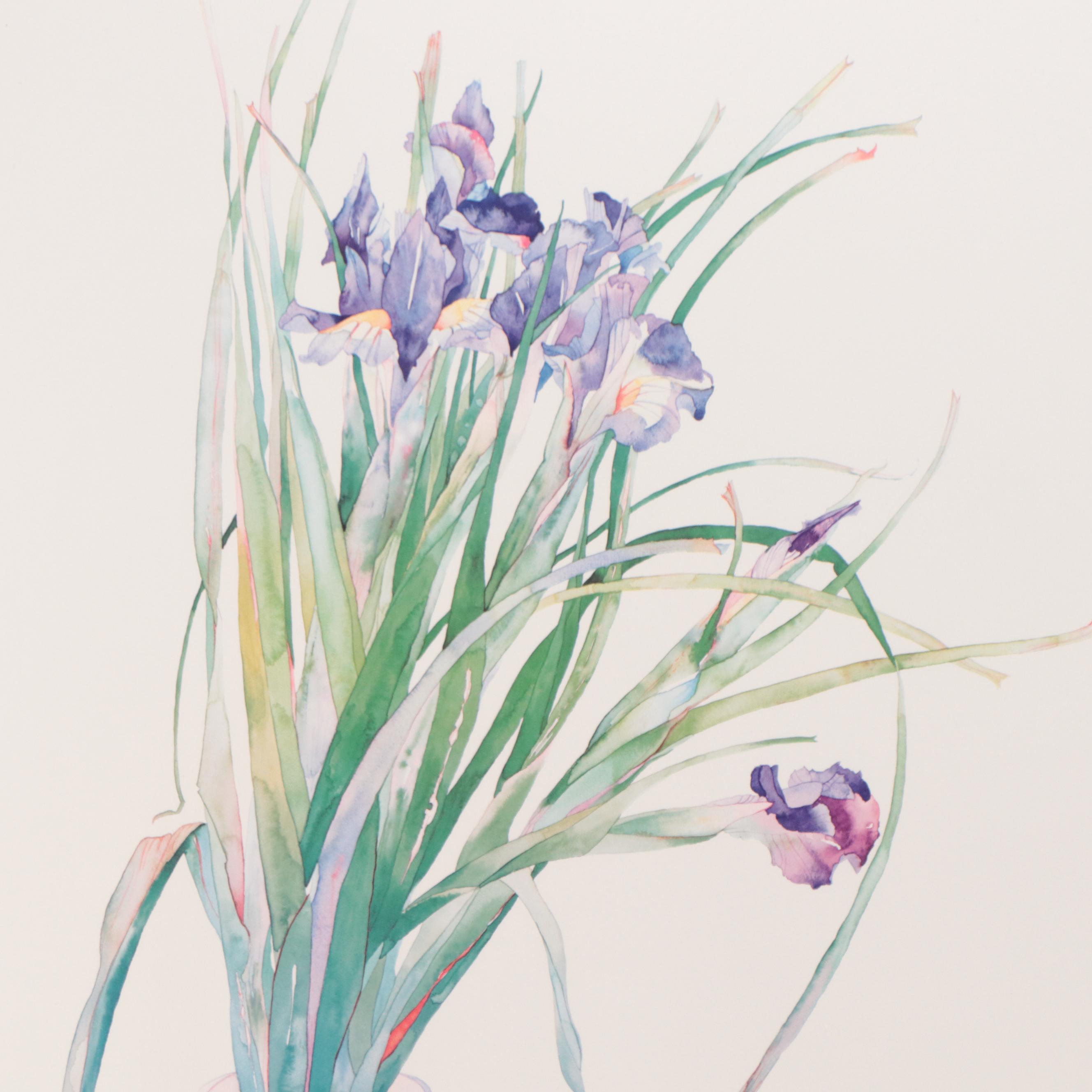 Lynn Larson Floral Offset Lithographs, 1993