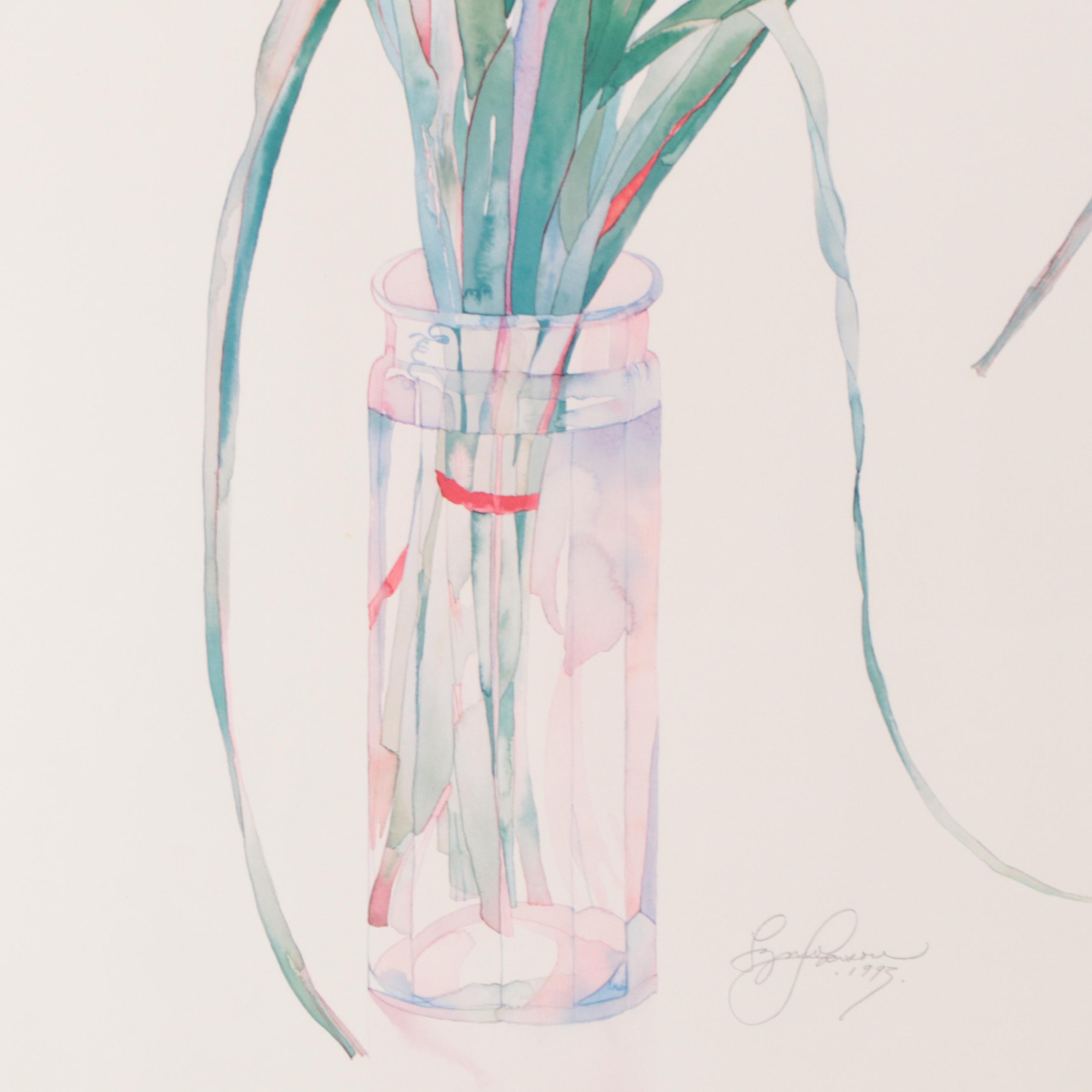 Lynn Larson Floral Offset Lithographs, 1993