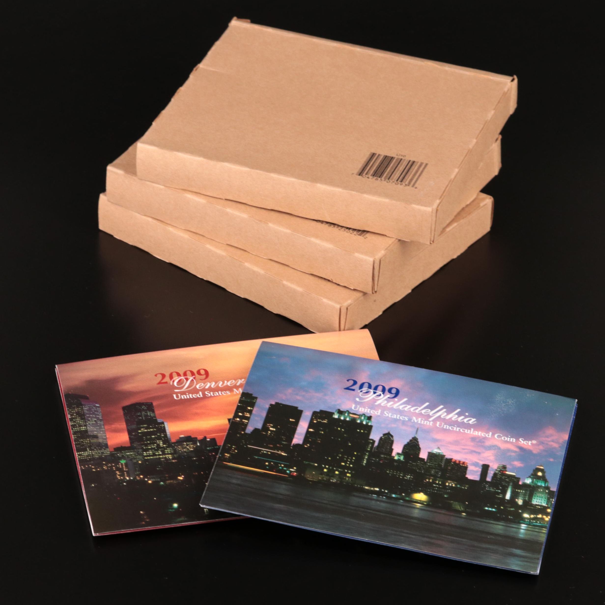 Four U.S. Mint Uncirculated Mint Sets