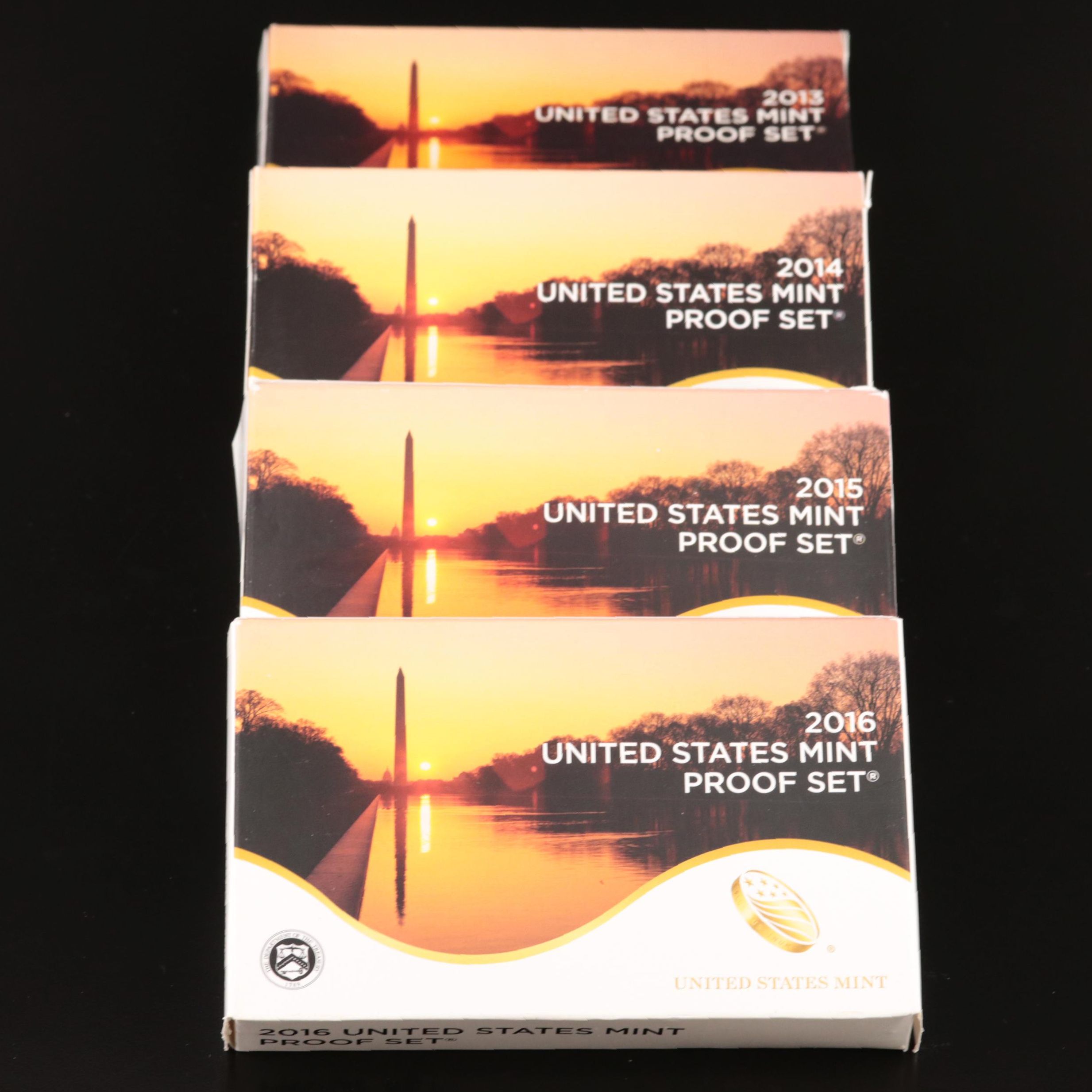 Four U.S. Mint Proof Coin Sets