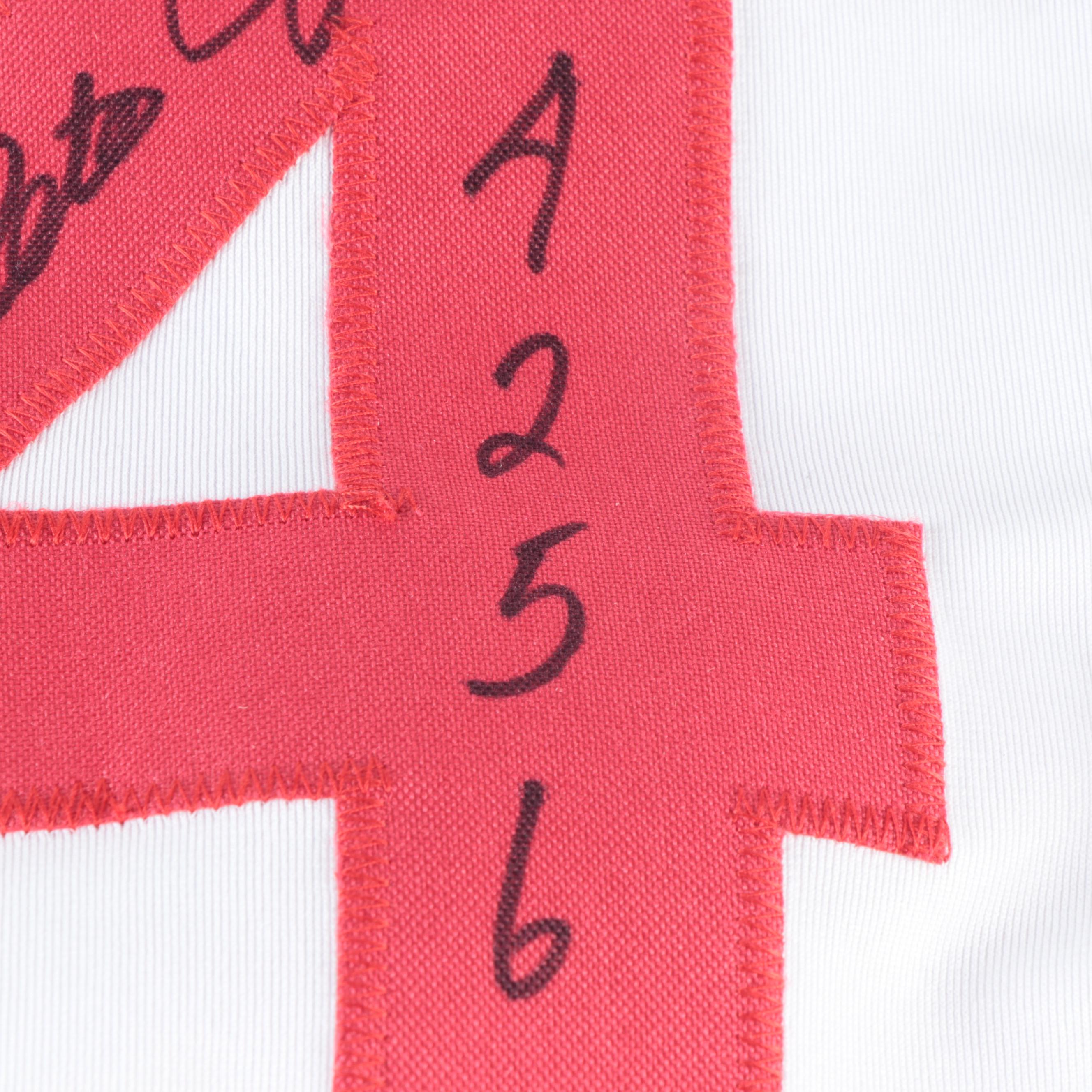 Cincinnati Reds Pete Rose Signed Career Stats Baseball Jersey