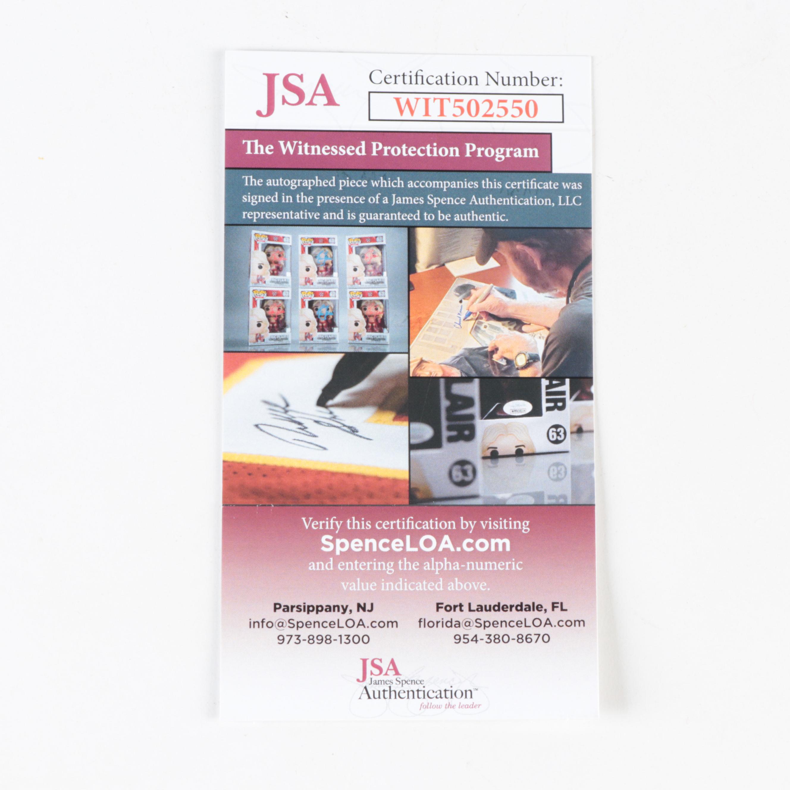 Atlanta Hawks Spud Webb Signed Basketball Jersey