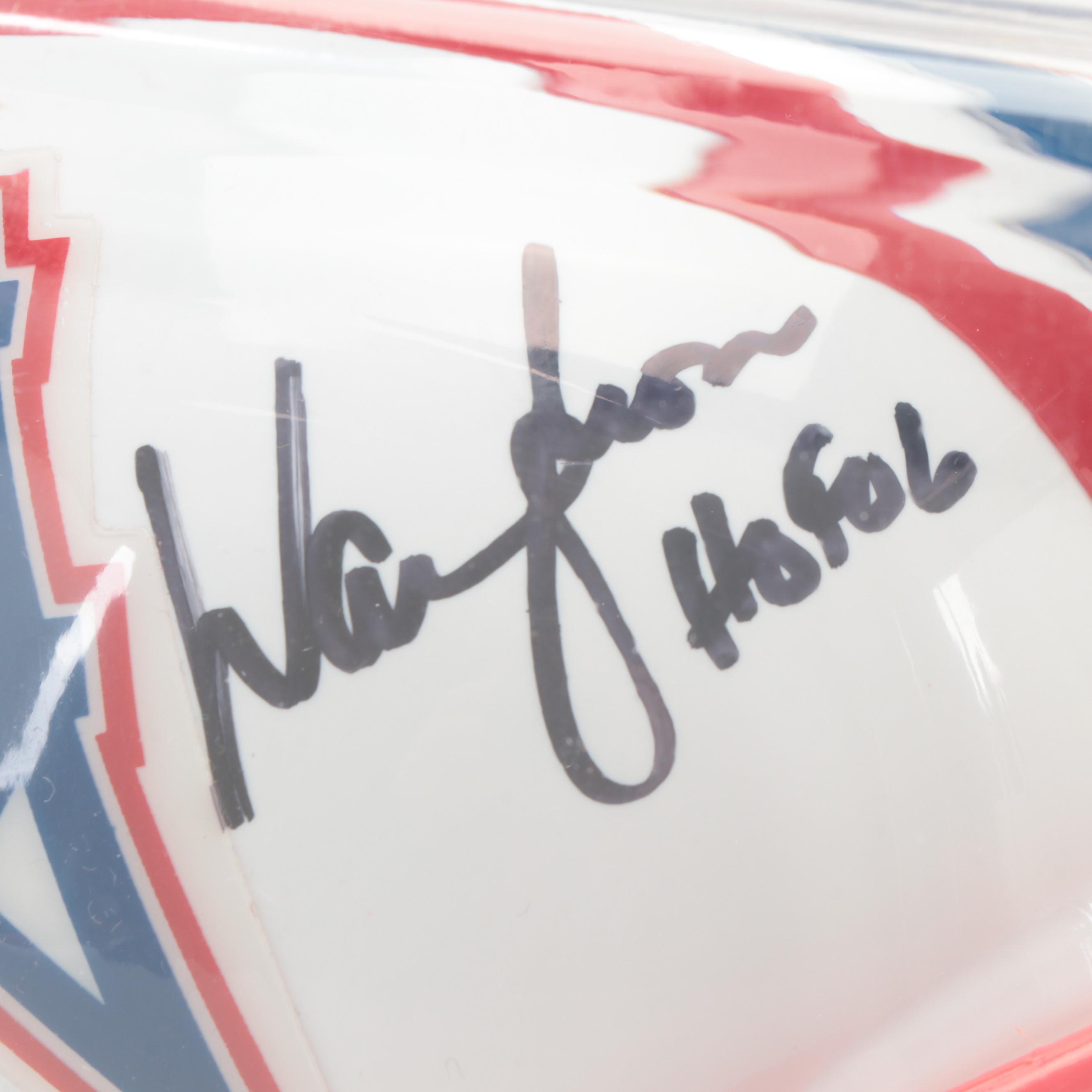 Houston Oilers Warren Moon Signed Riddell Mini Football Helmet