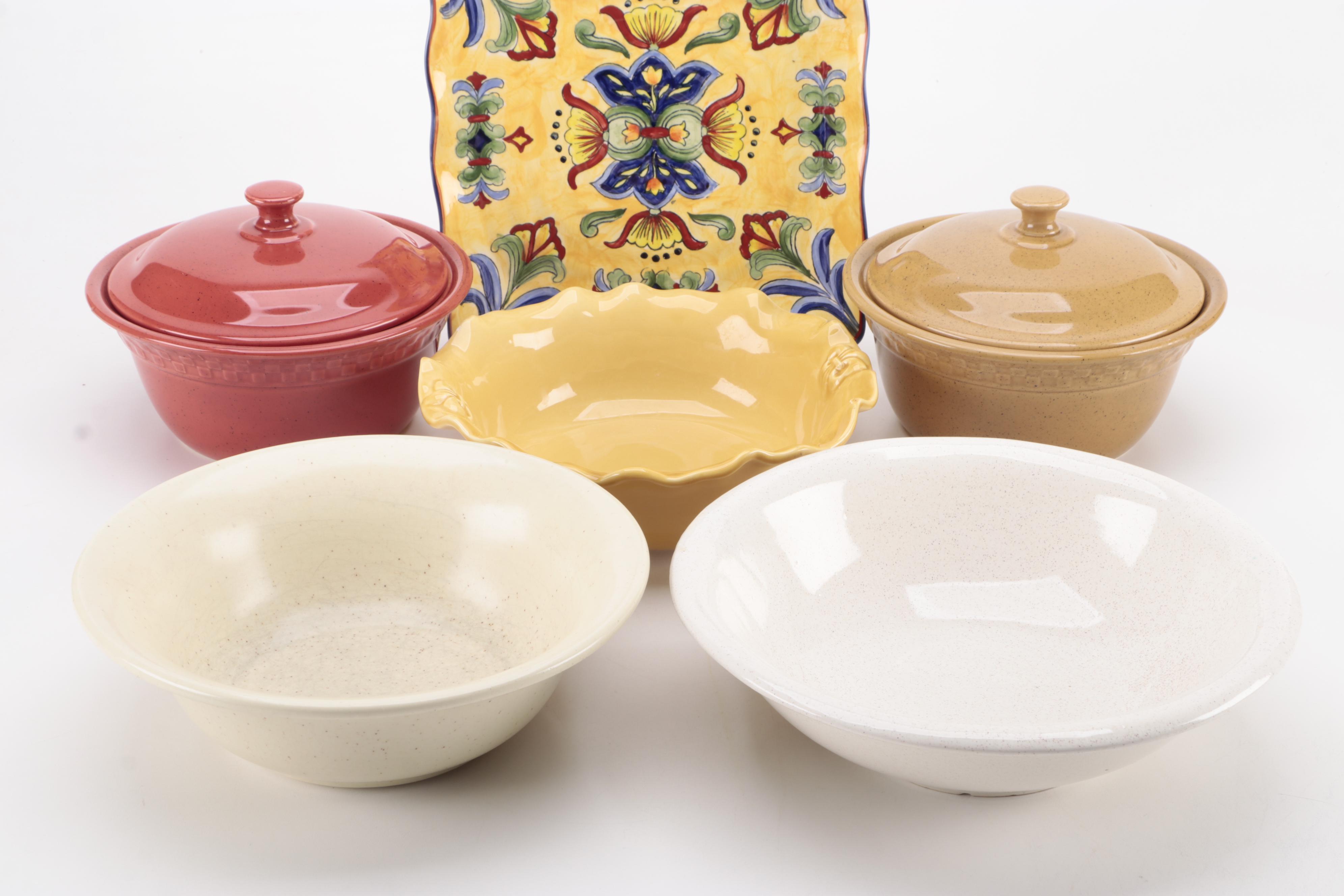 McCoy Pottery, The Neelys and Other Ceramic Bowls, Bakers and Tray