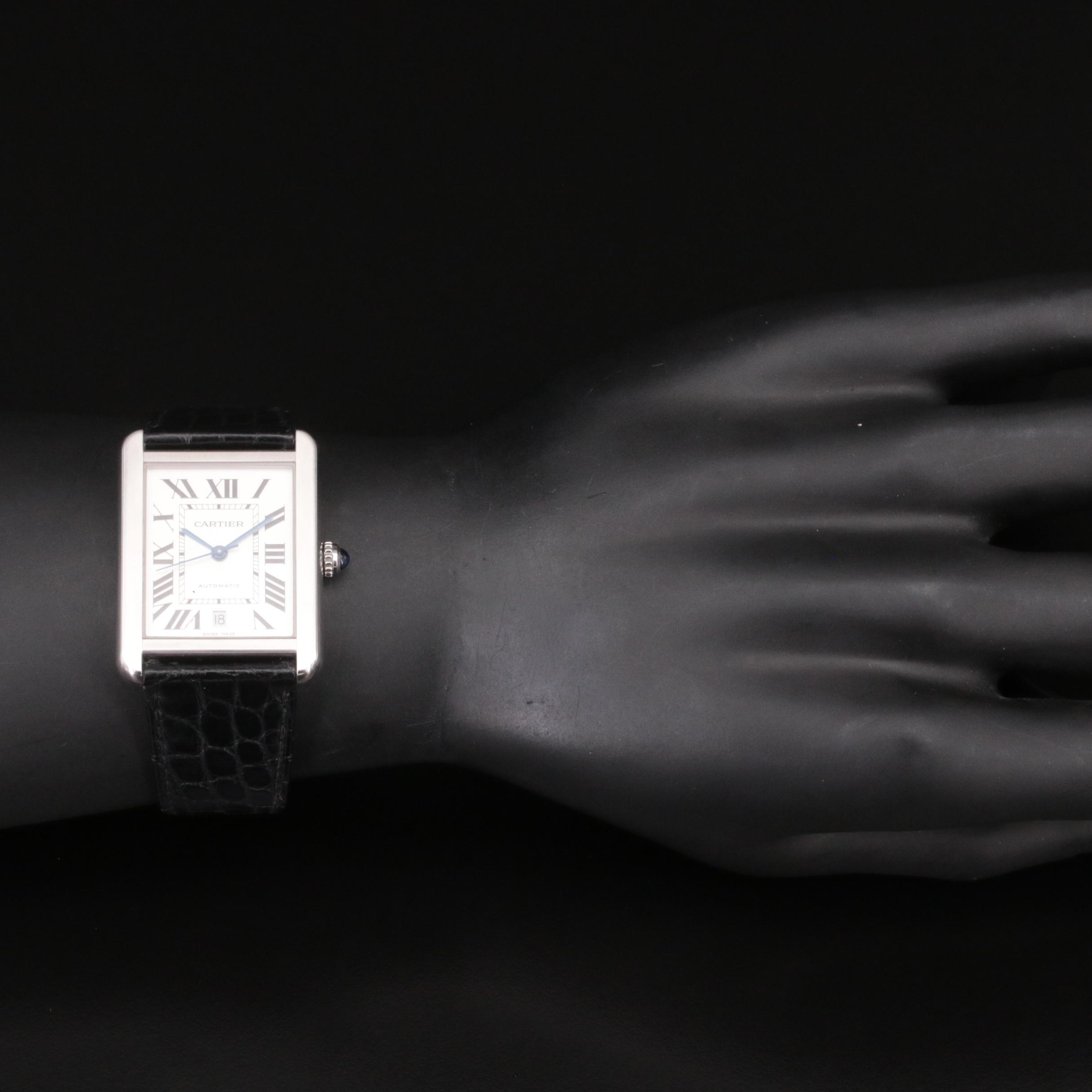 Cartier Tank Solo Automatic Stainless Steel Watch