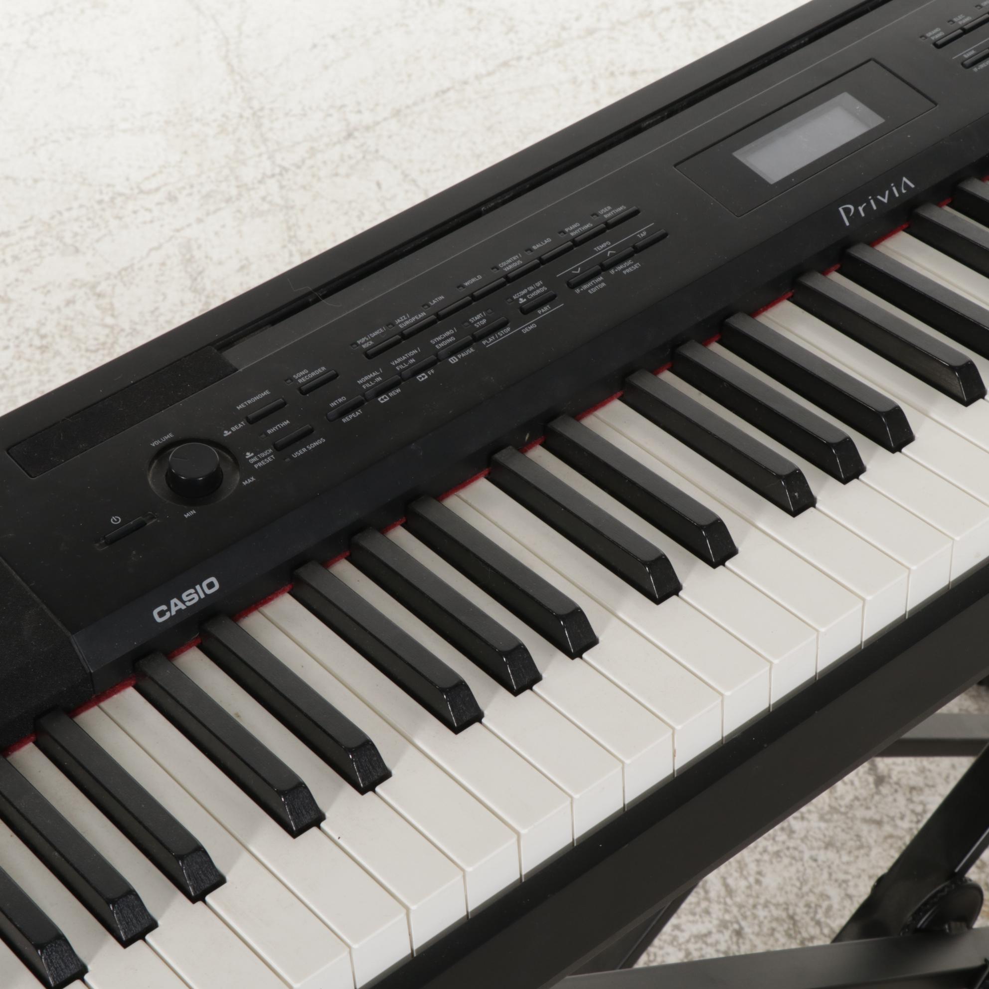 Casio Privia PX-350M Electric Keyboard with Quiklok Stand