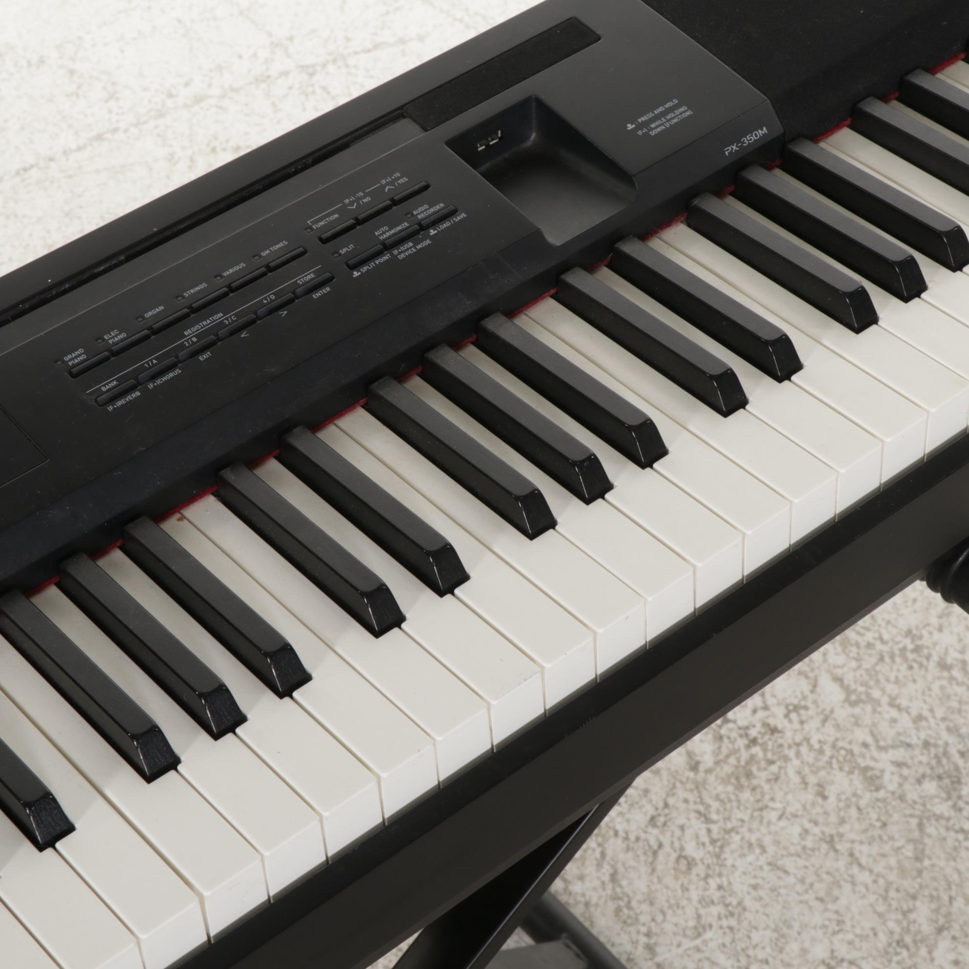 Casio Privia PX-350M Electric Keyboard with Quiklok Stand