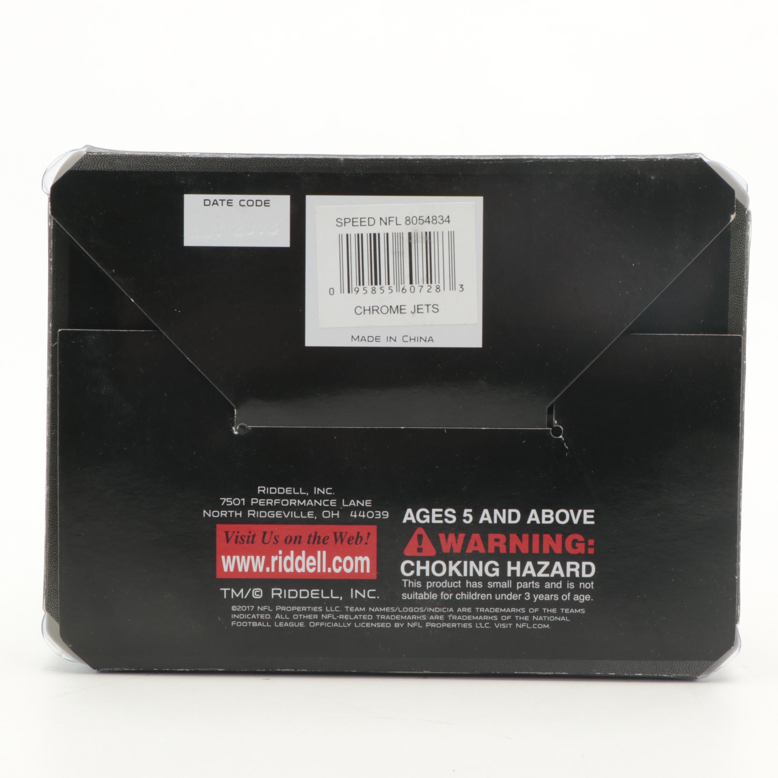 New York Jets Curtis Martin Chrome Alternate Signed Riddell Mini Football Helmet