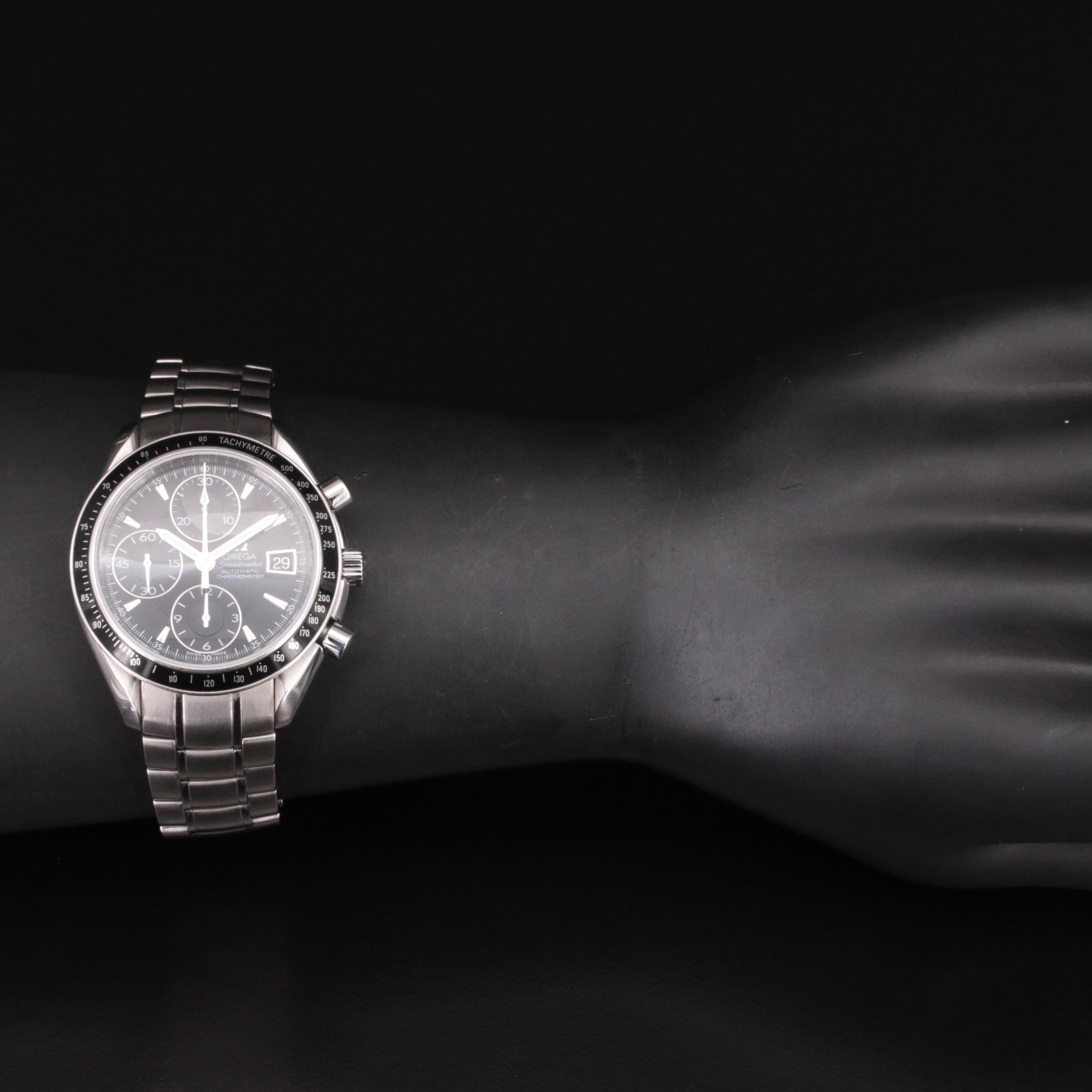 2000 Omega Speedmaster Date Stainless Steel Watch