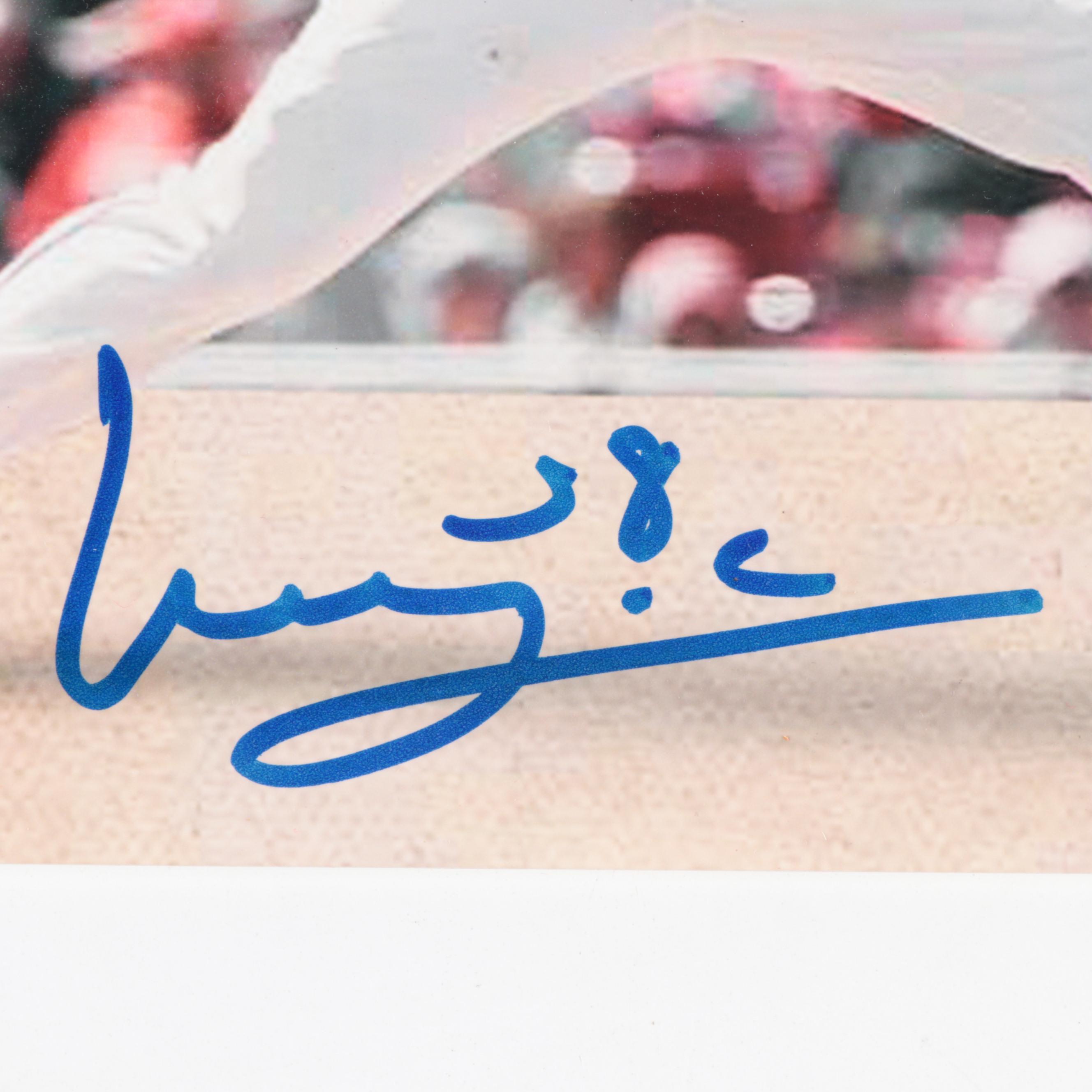 Cincinnati Reds Luis Castillo Signed Print, Great American Ballpark Framed Print