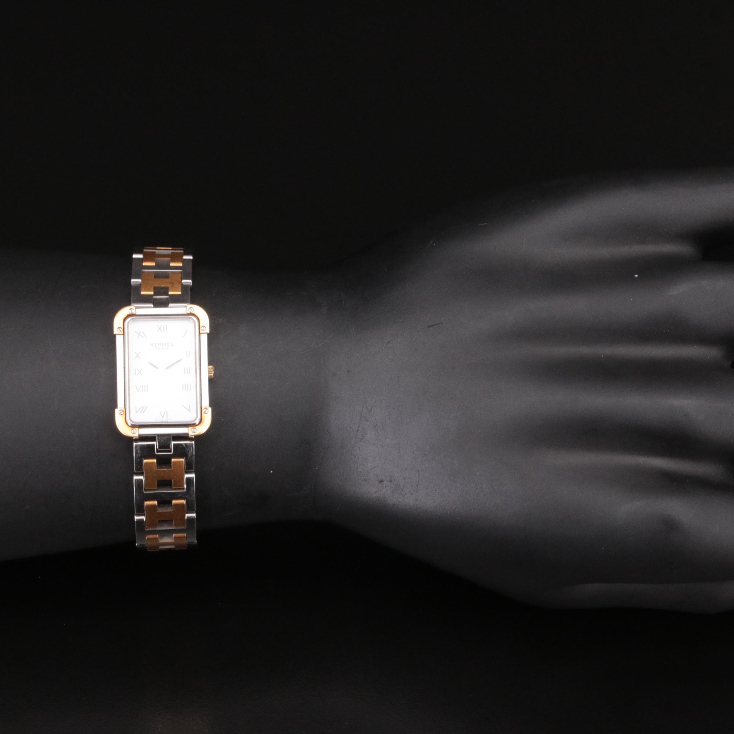 Hermès Two-Tone Stainless Steel Quartz Watch