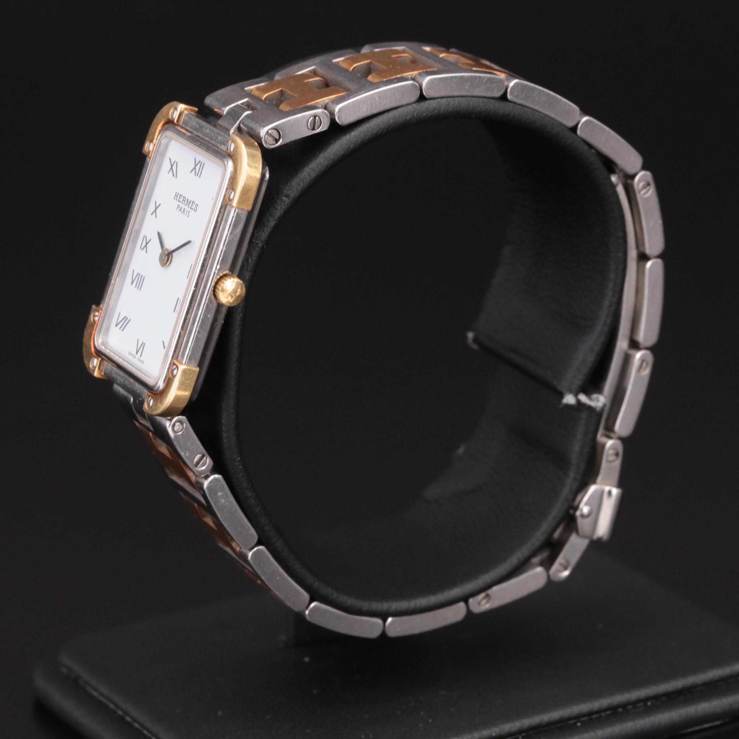 Hermès Two-Tone Stainless Steel Quartz Watch