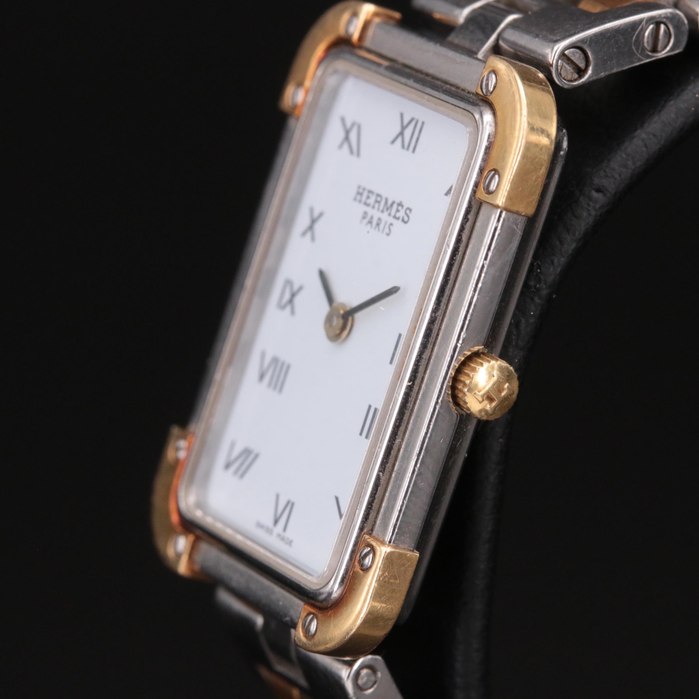 Hermès Two-Tone Stainless Steel Quartz Watch