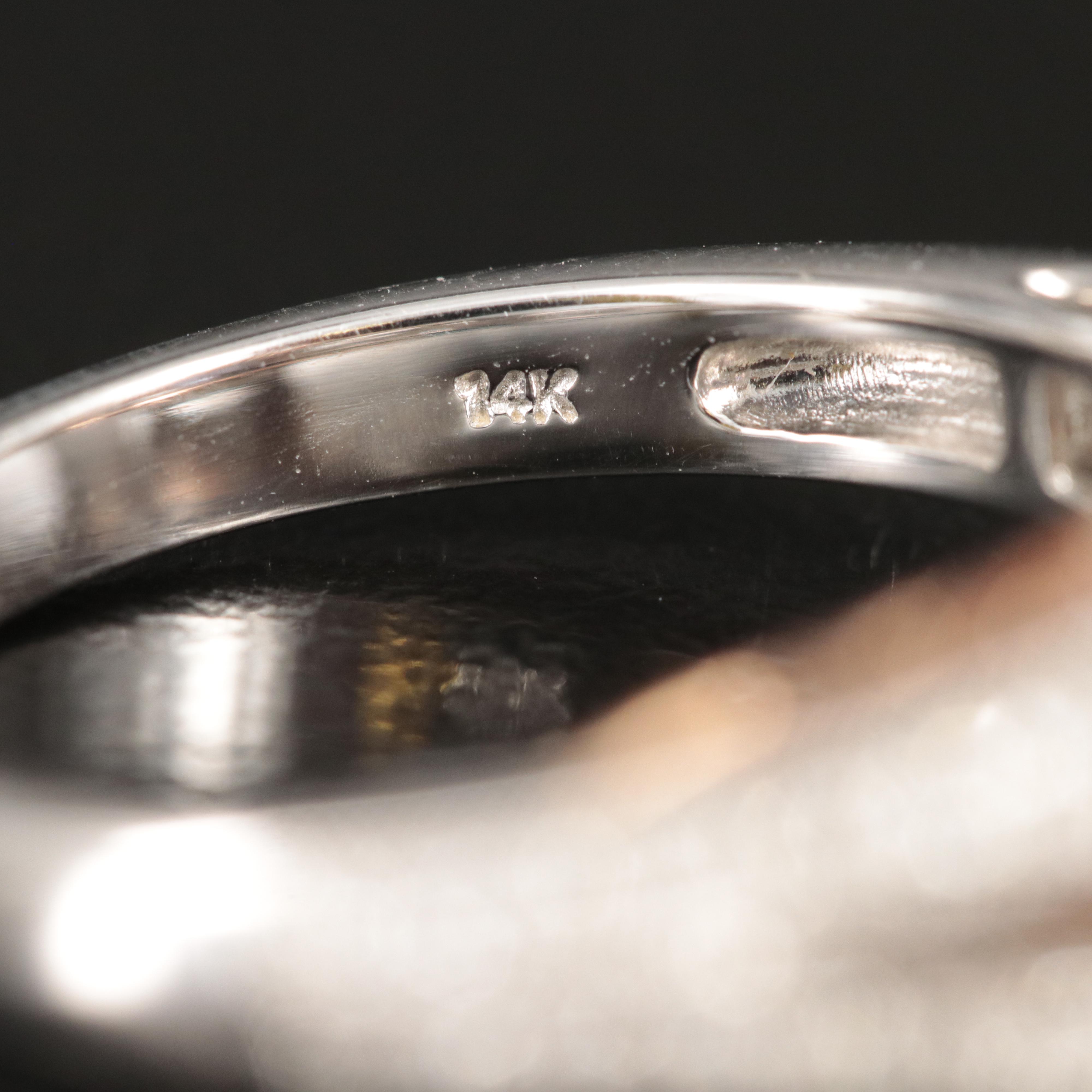 14K Tanzanite and Diamond Ring with Rose Gold Accents