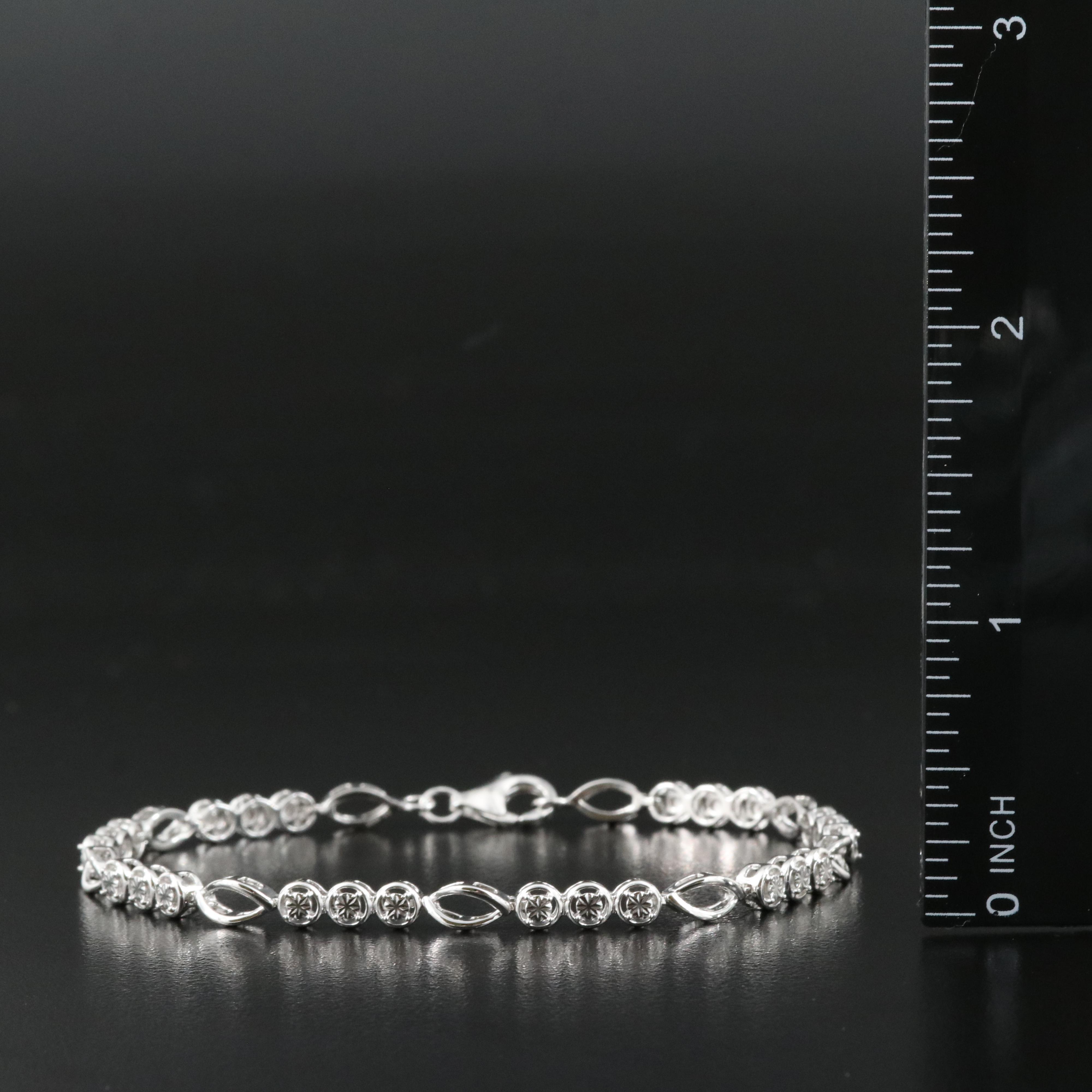 Sterling Diamond Bracelet