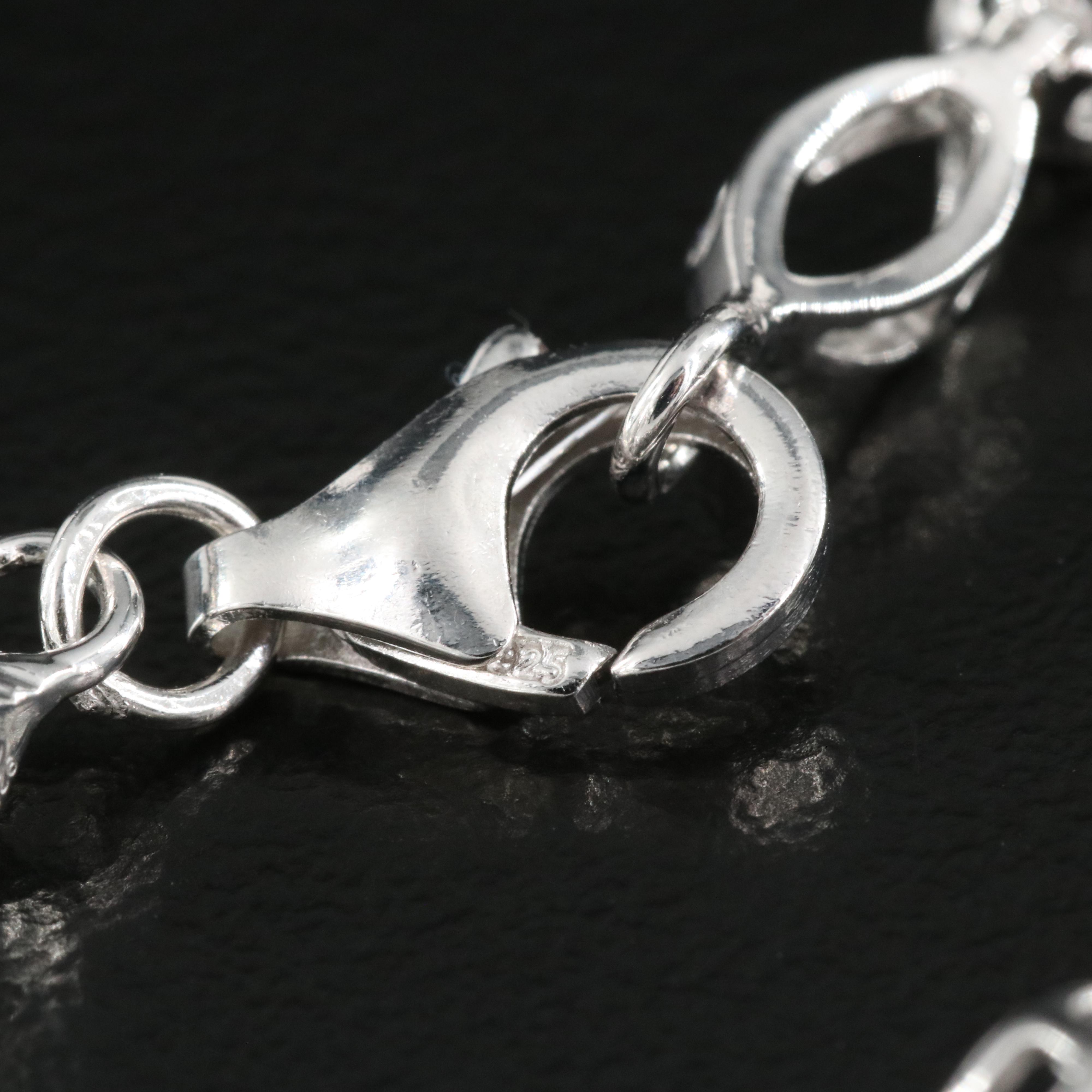 Sterling Diamond Bracelet