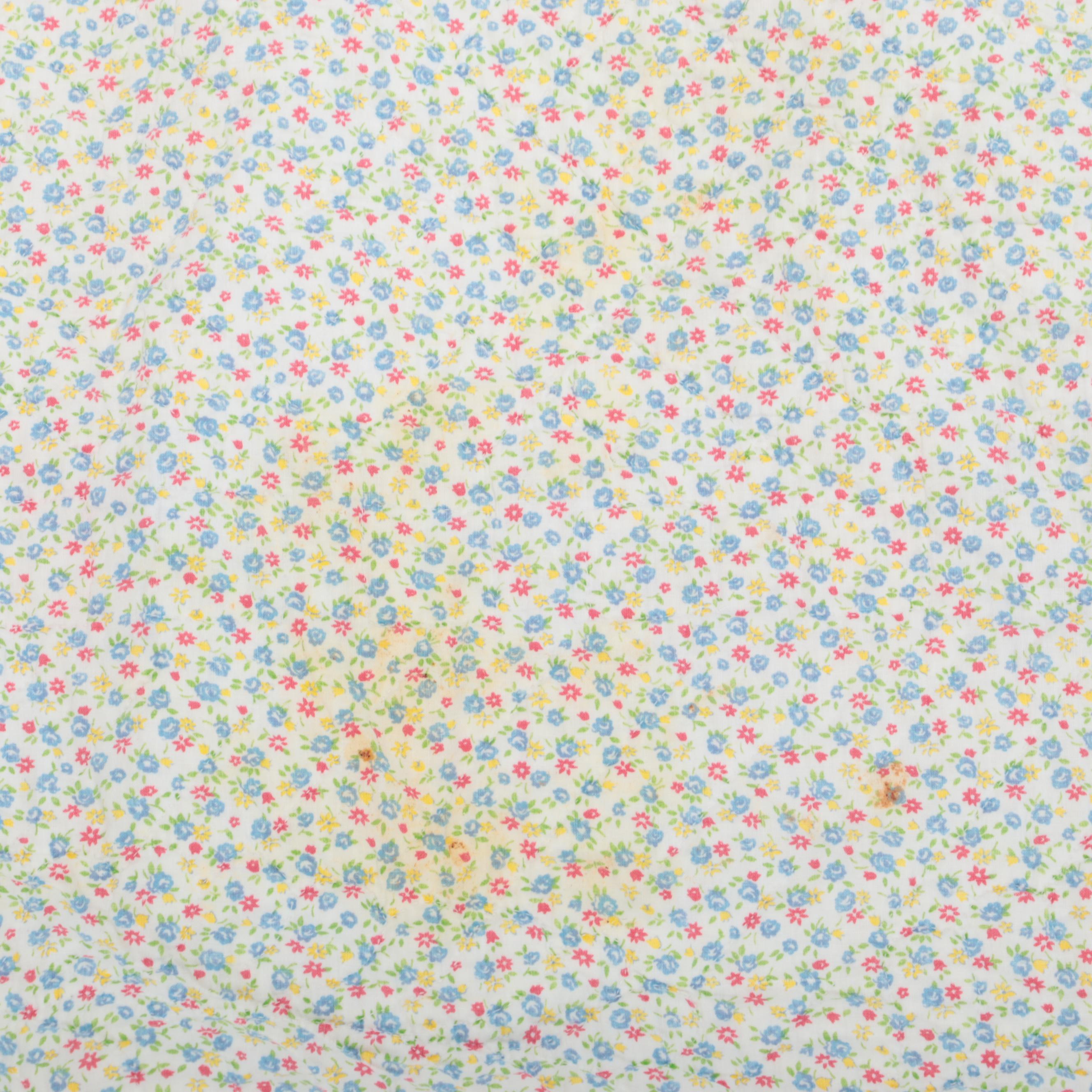 Handmade and Pieced Cotton Quilt