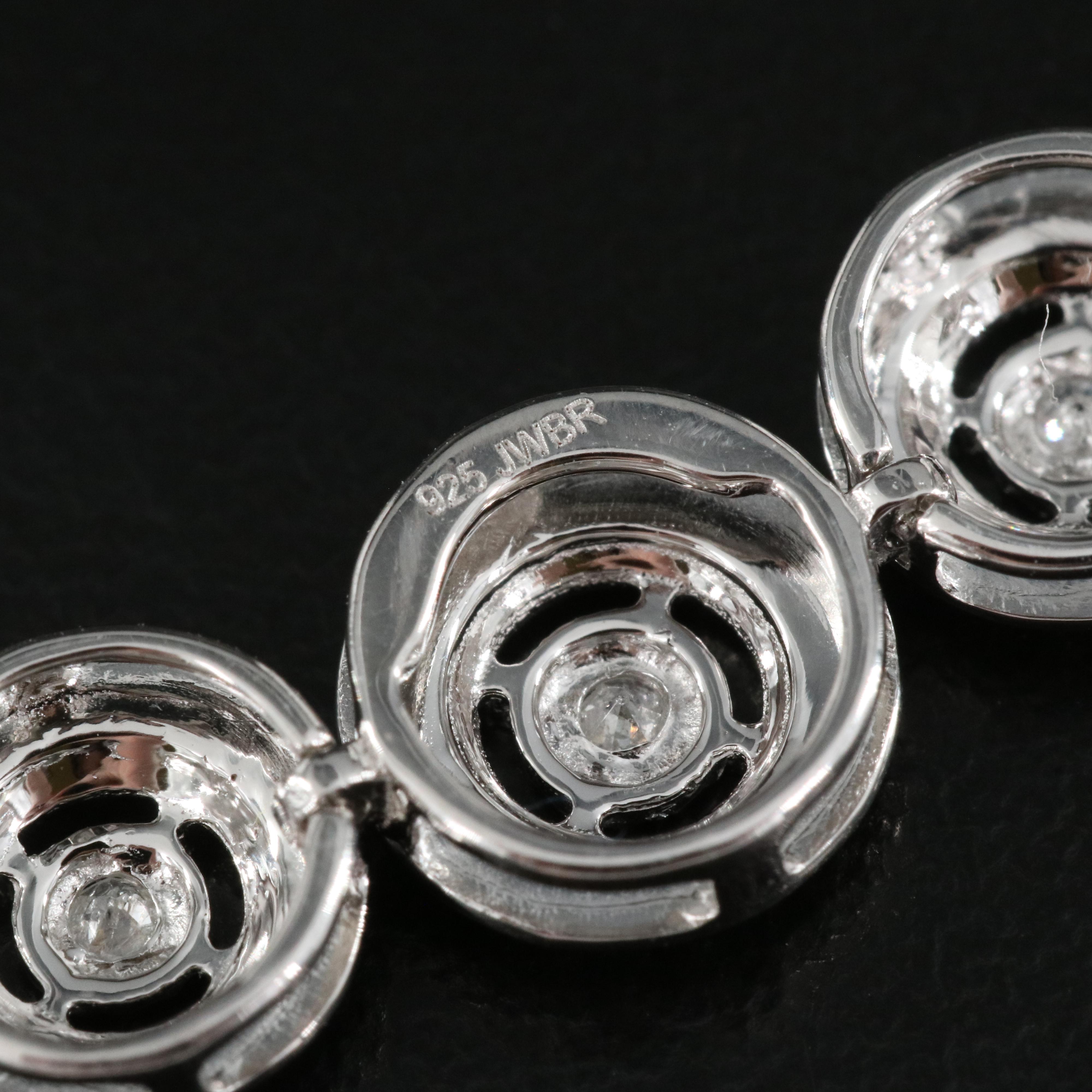 Sterling Diamond Bolo Bracelet