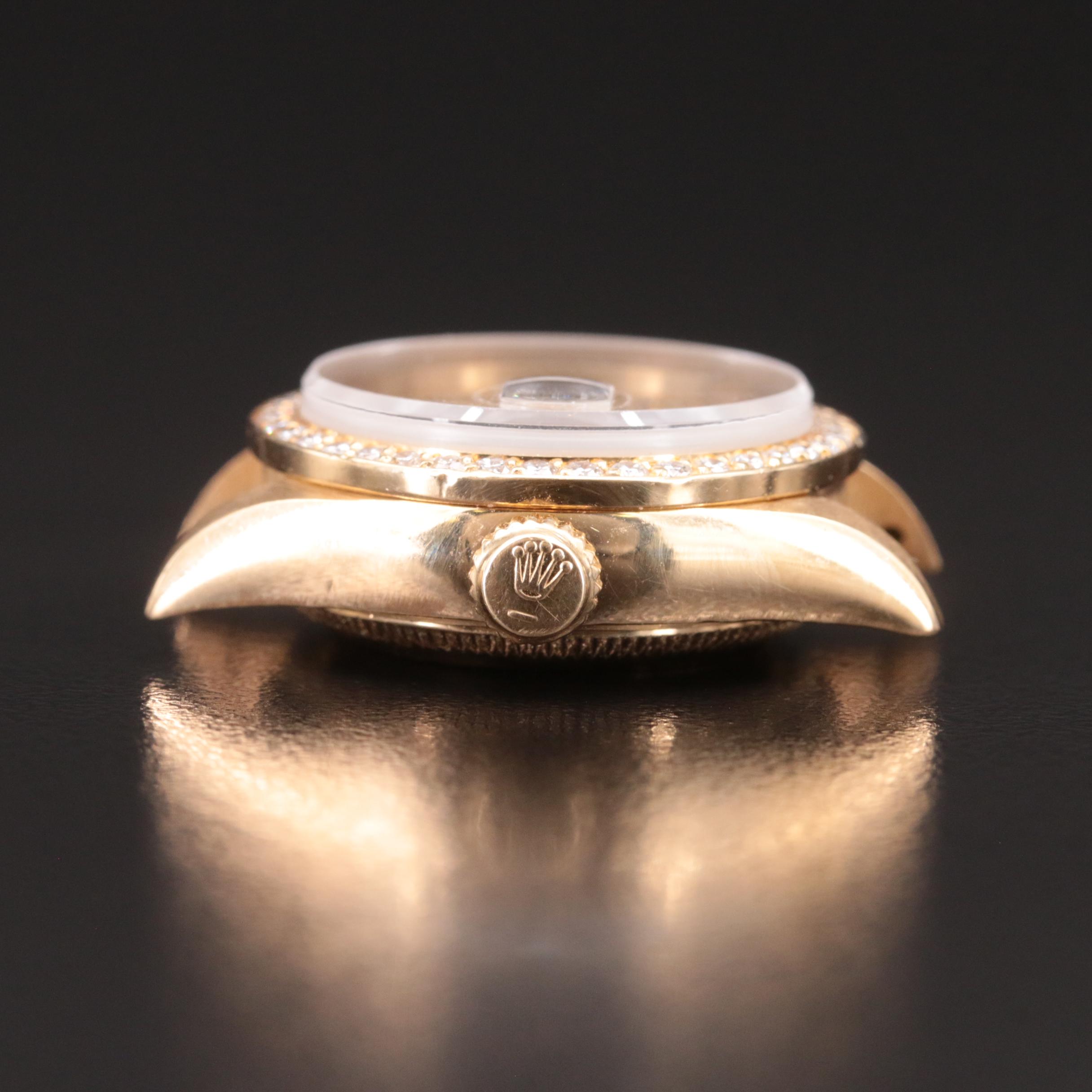 1986 Rolex Oyster Perpetual Datejust 1.73 CTW Diamond Custom Dial Watch