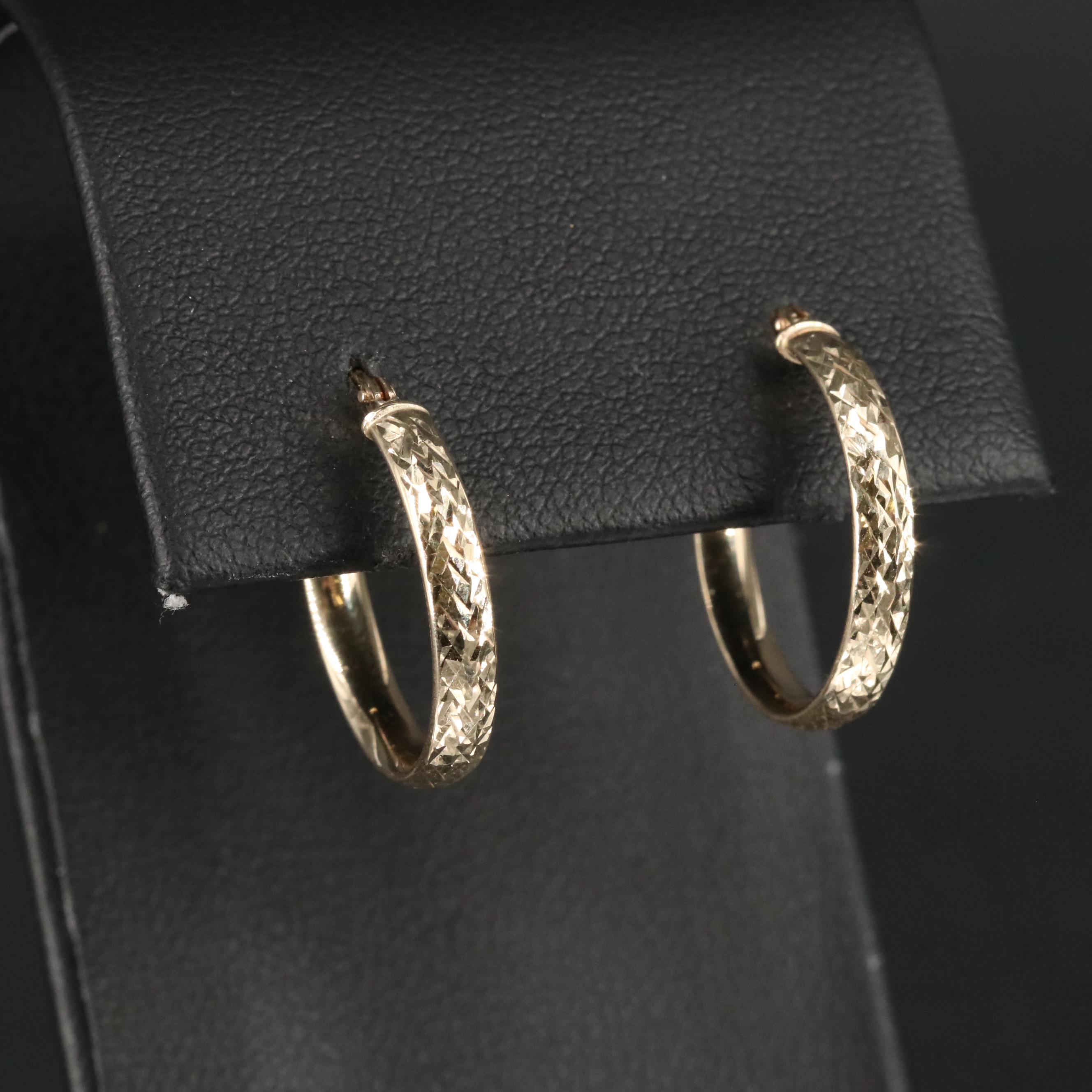 14K Hoop Earrings