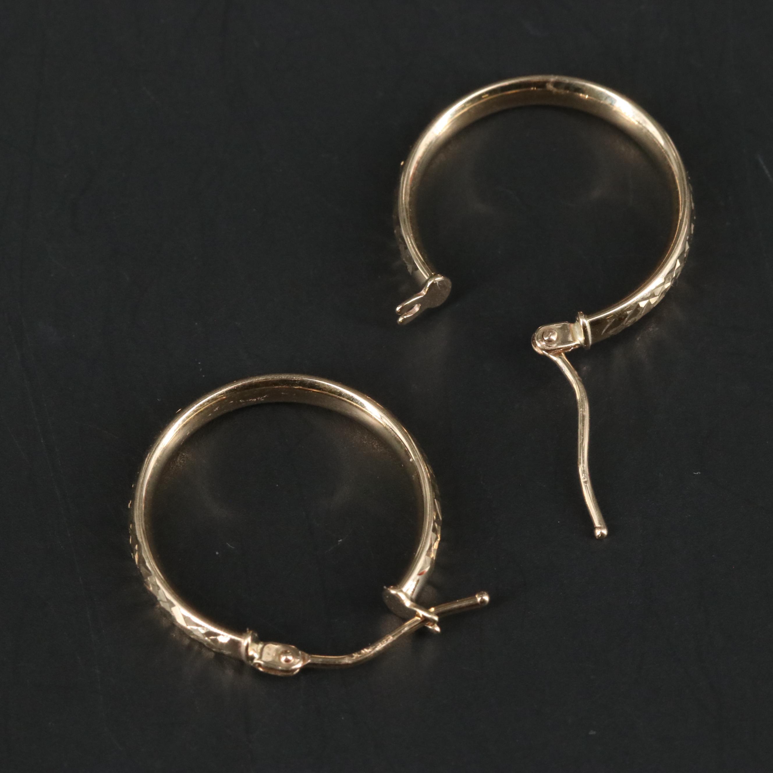 14K Hoop Earrings