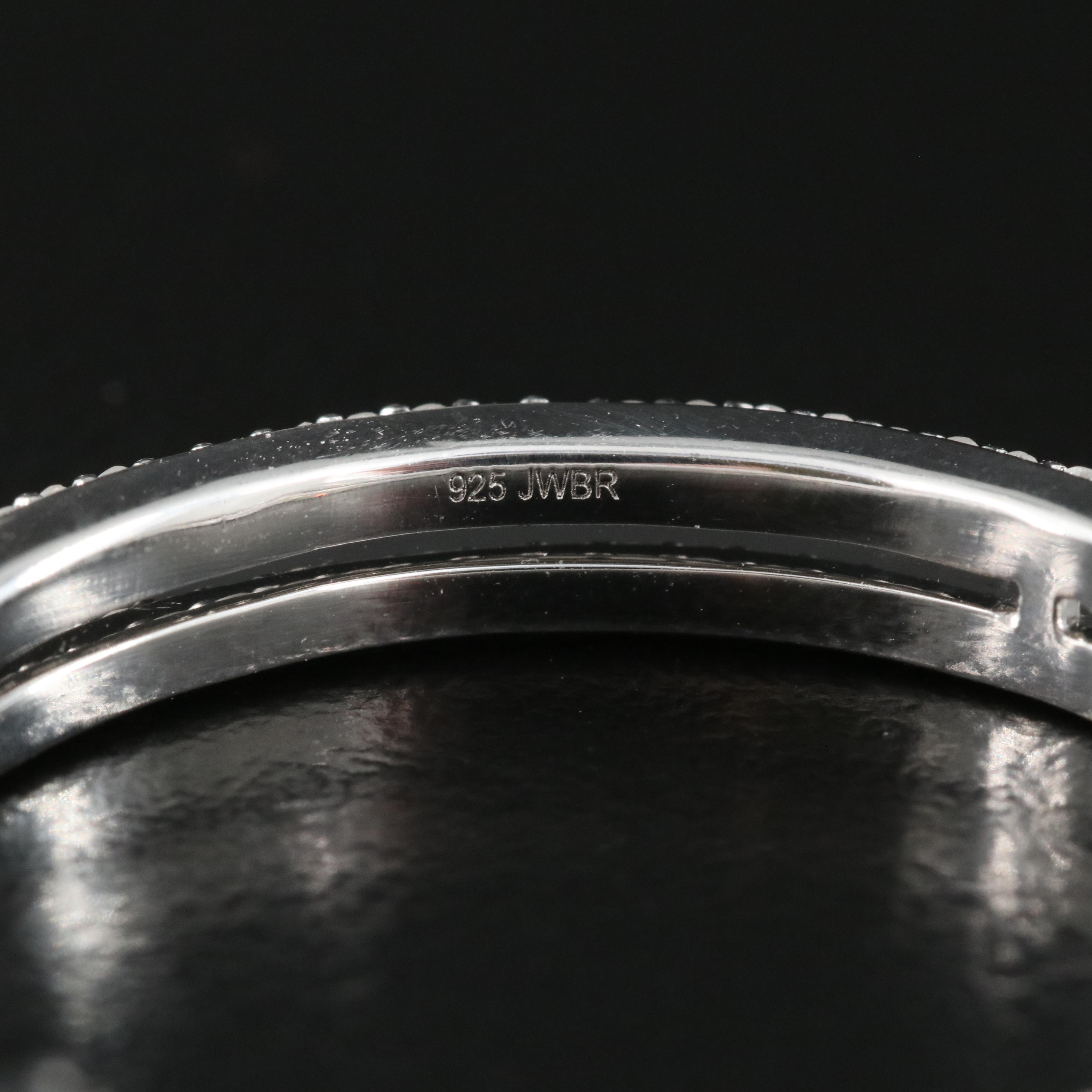 Sterling 1.02 CTW Diamond Double Inside-Out Hoop Earrings