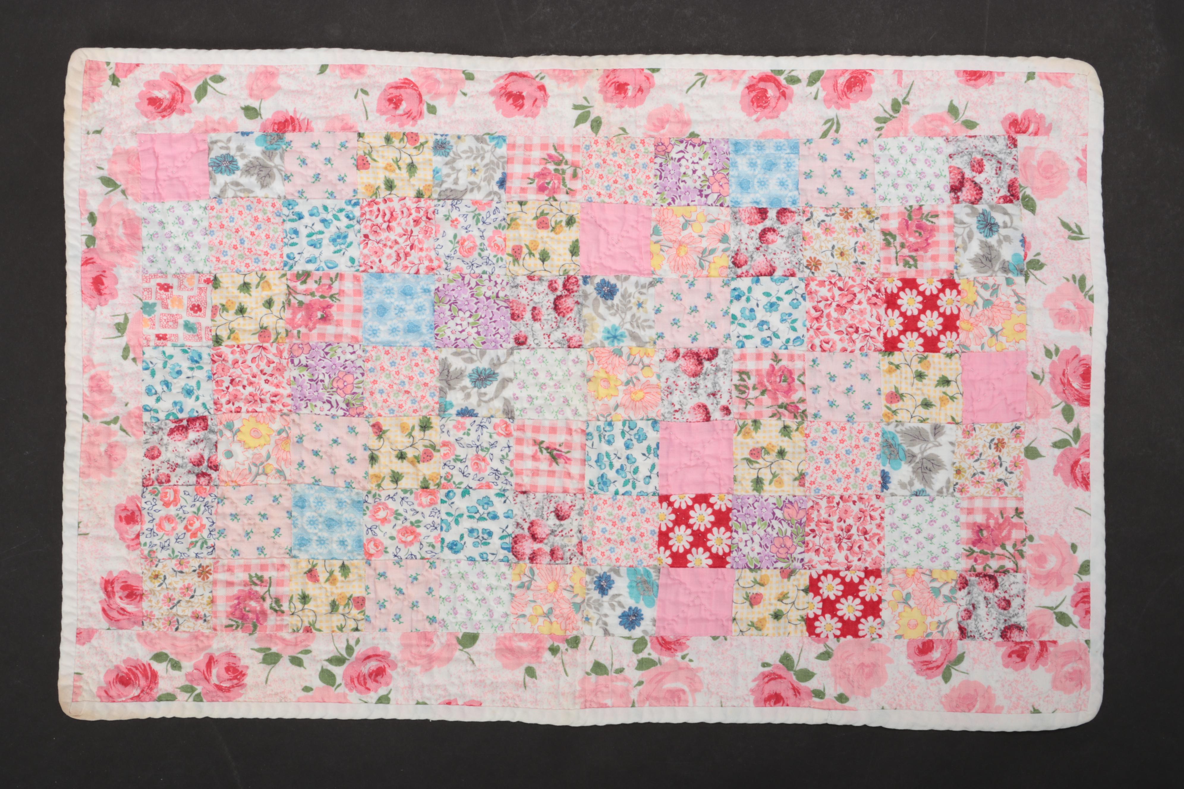 Hand-Pieced Quilted Cotton Doll Quilts