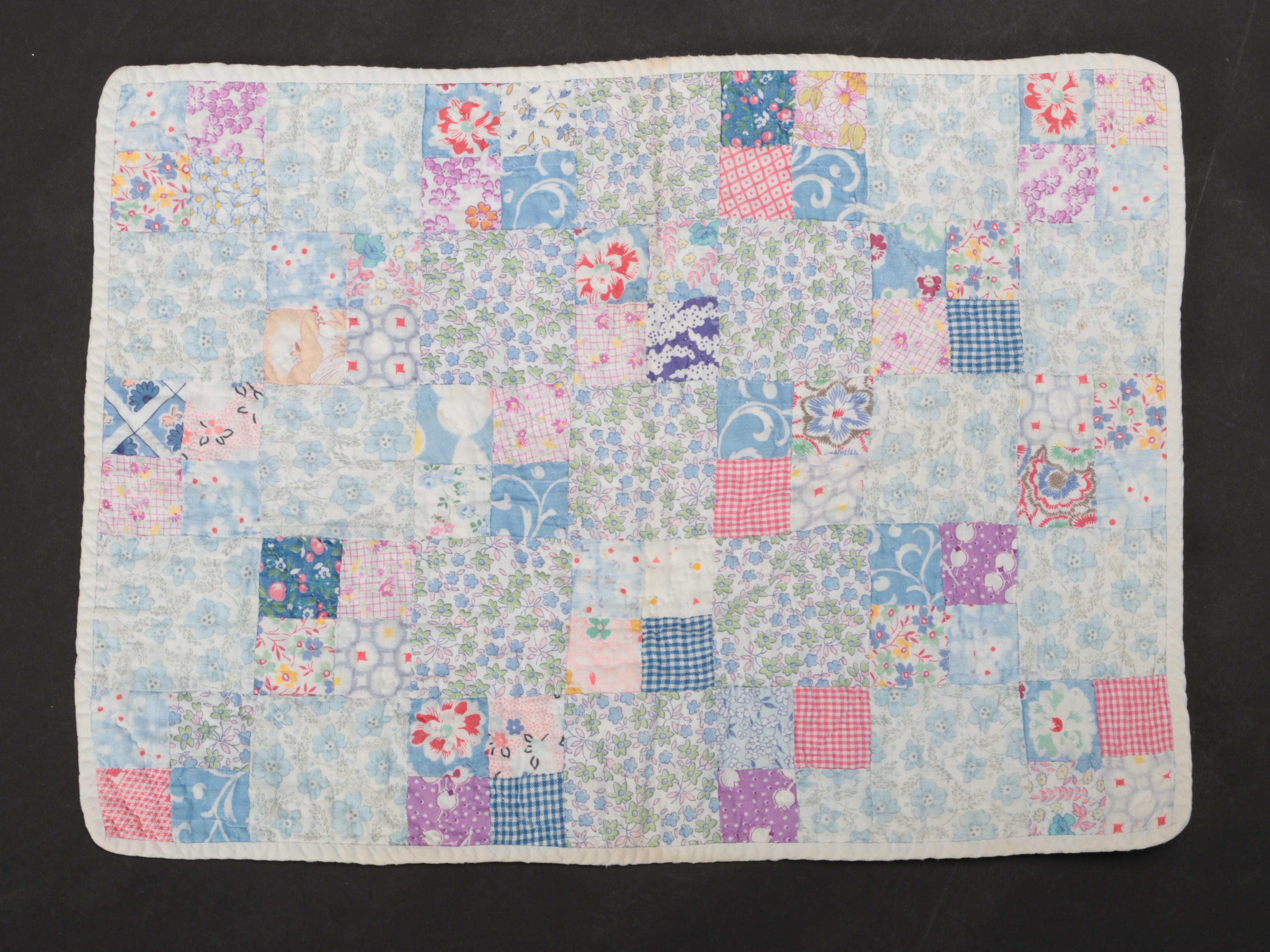 Hand-Pieced Quilted Cotton Doll Quilts