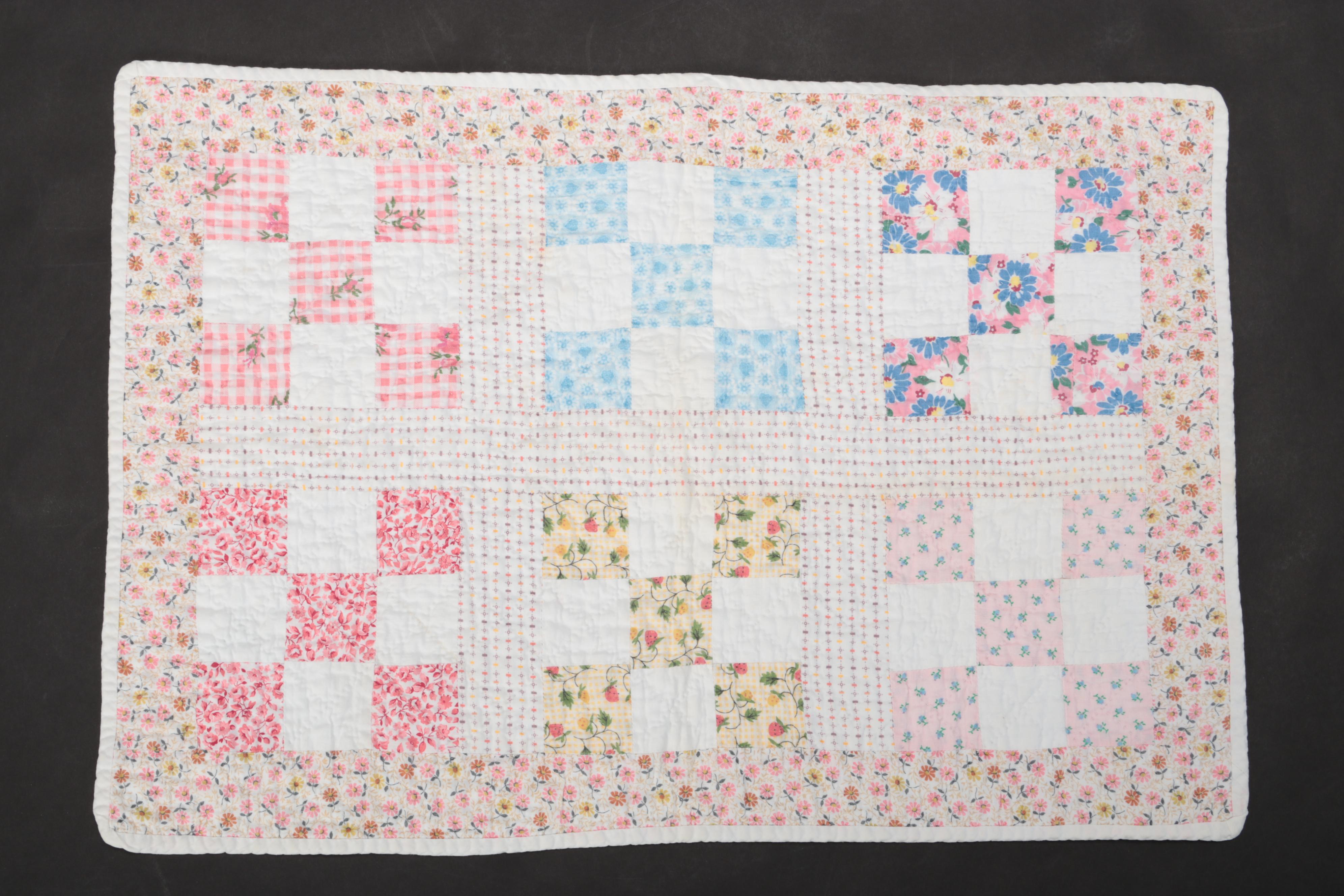 Hand-Pieced Quilted Cotton Doll Quilts
