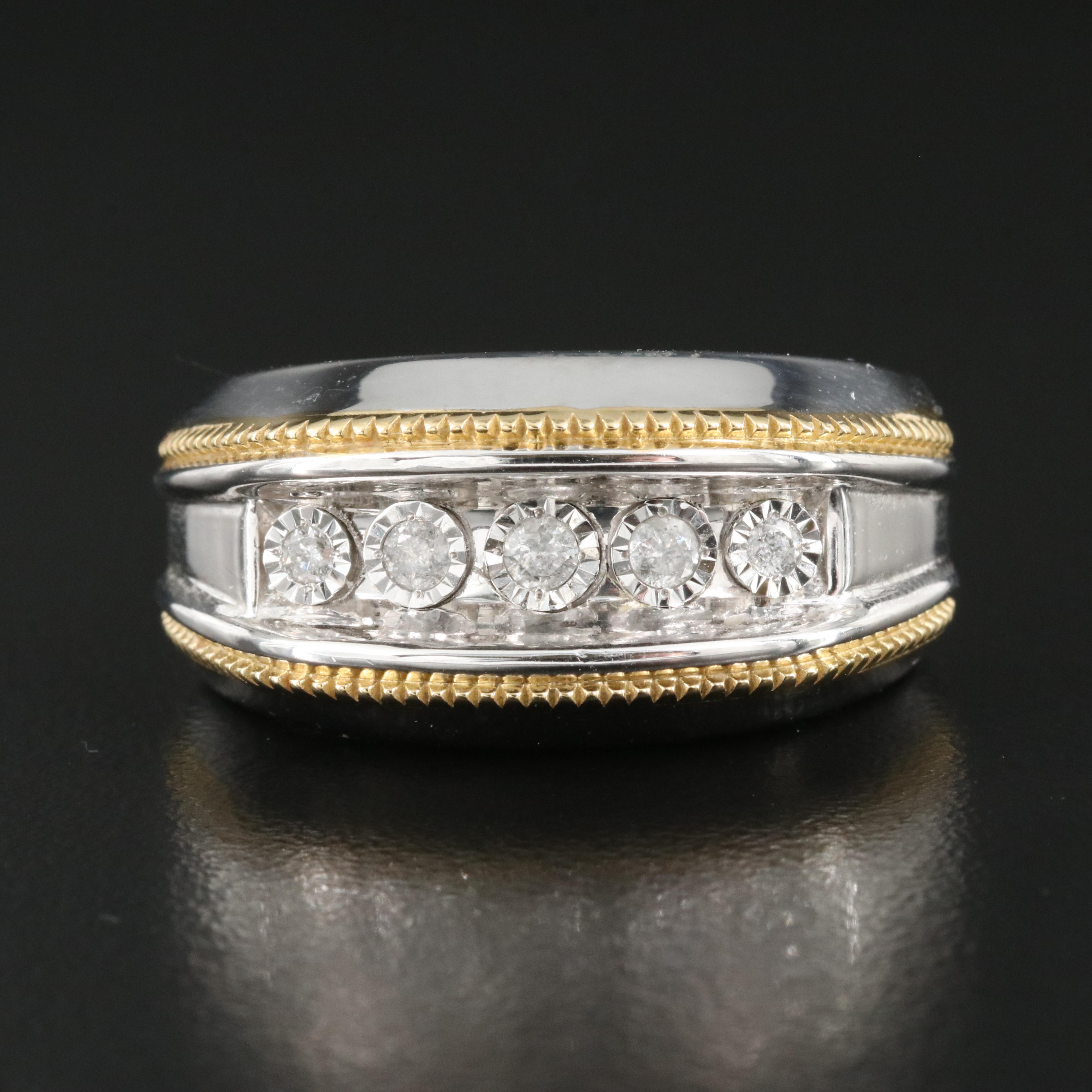 Sterling Diamond Band