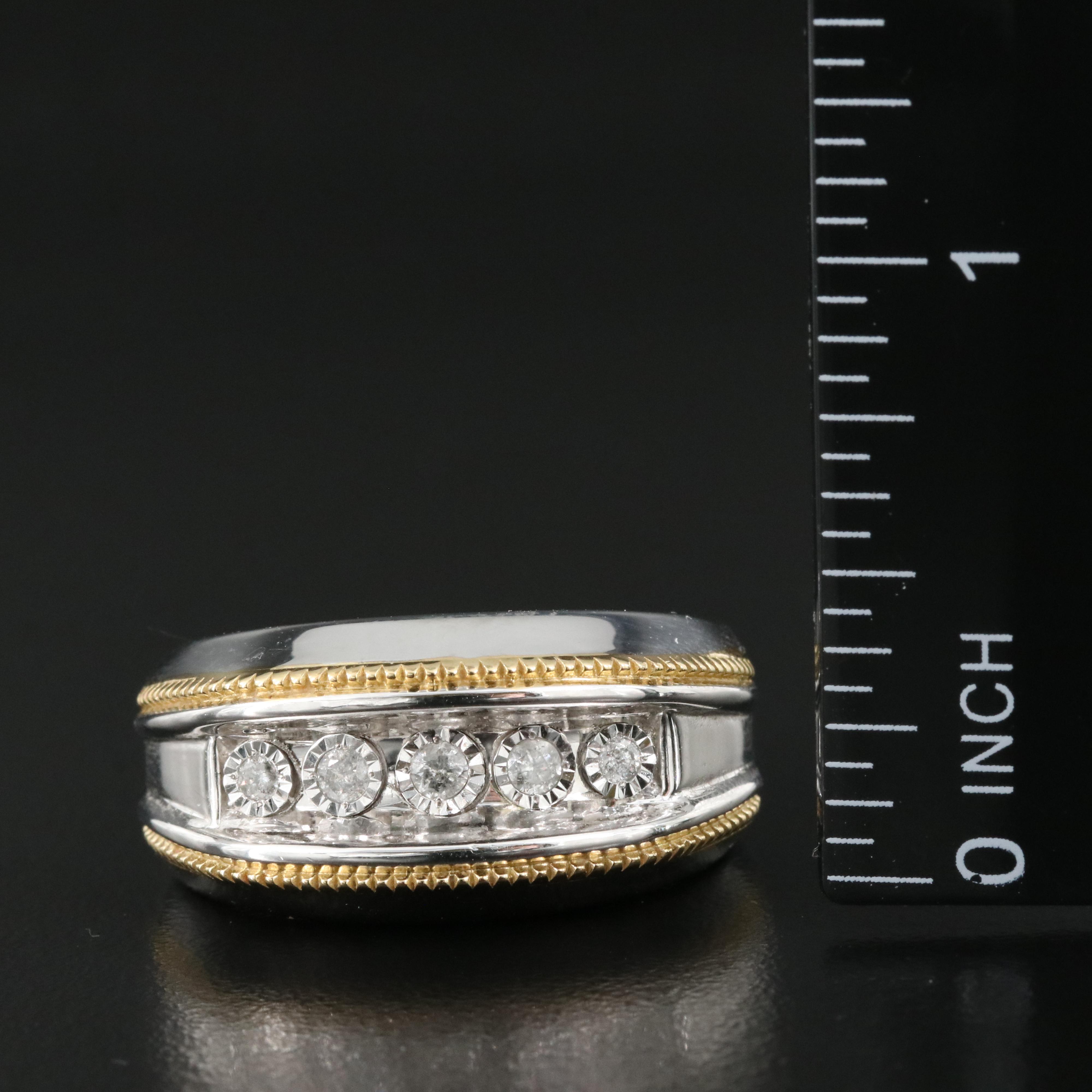 Sterling Diamond Band
