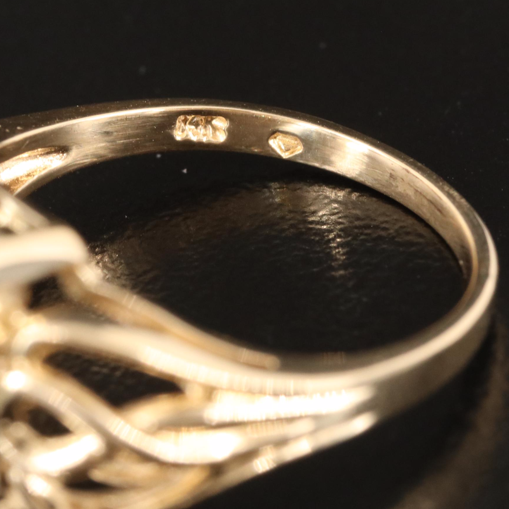 14K 5.96 CT Aquamarine Solitaire Ring