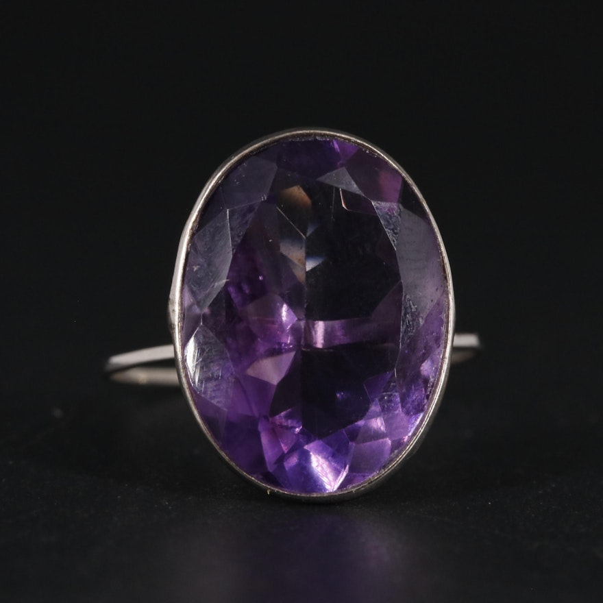 10K Amethyst Ring