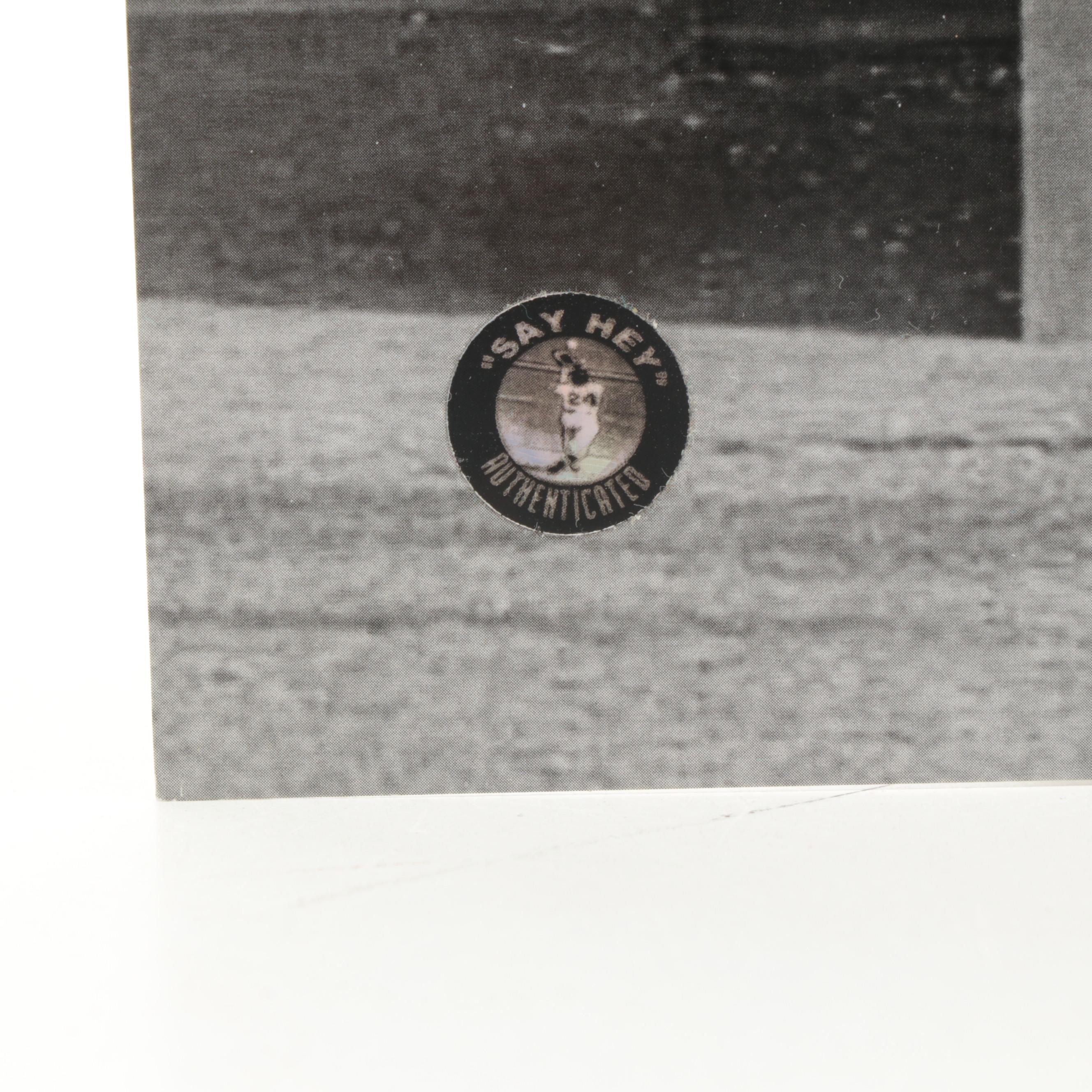 San Francisco Giants Willie Mays Signed Halftone