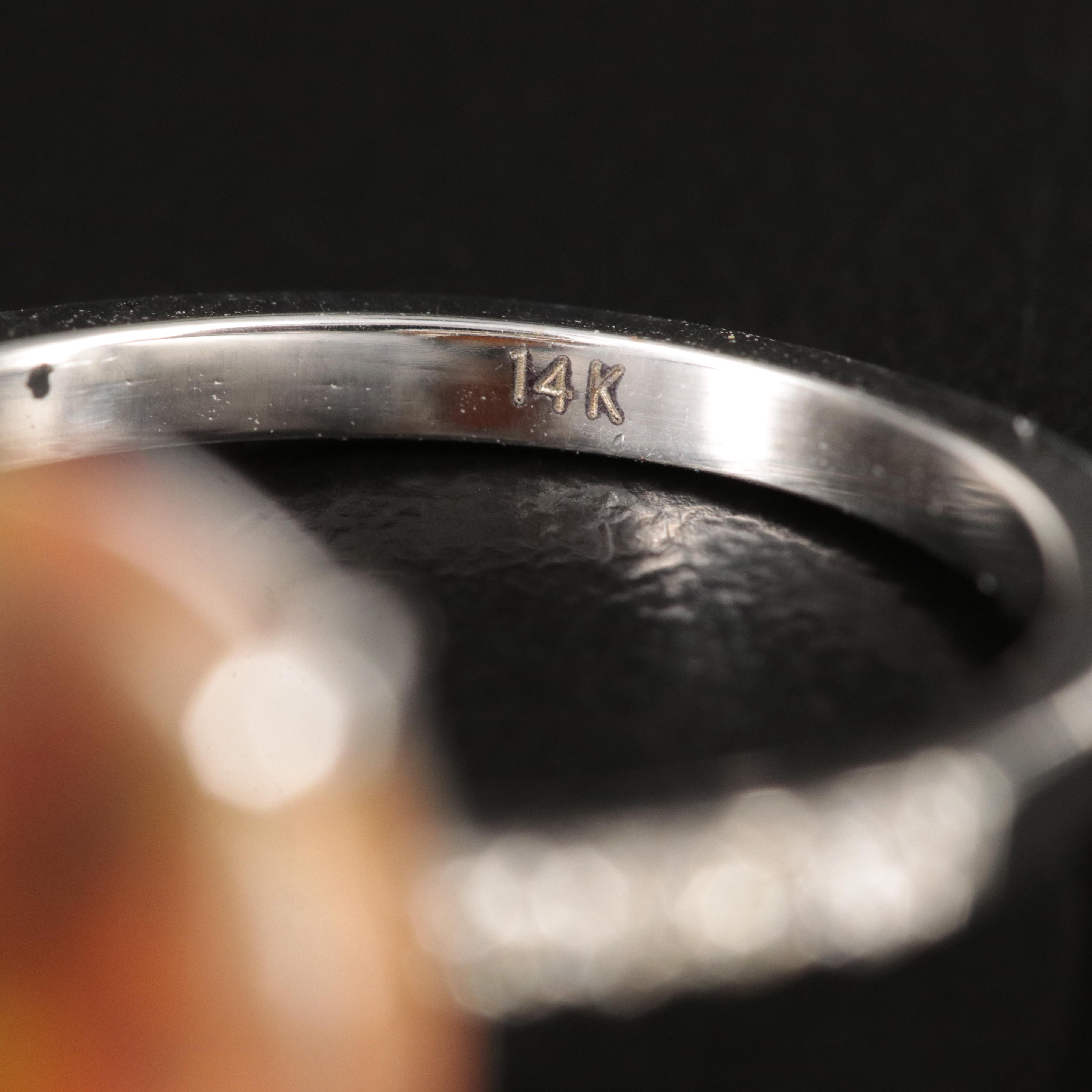 14K Opal and Diamond Ring