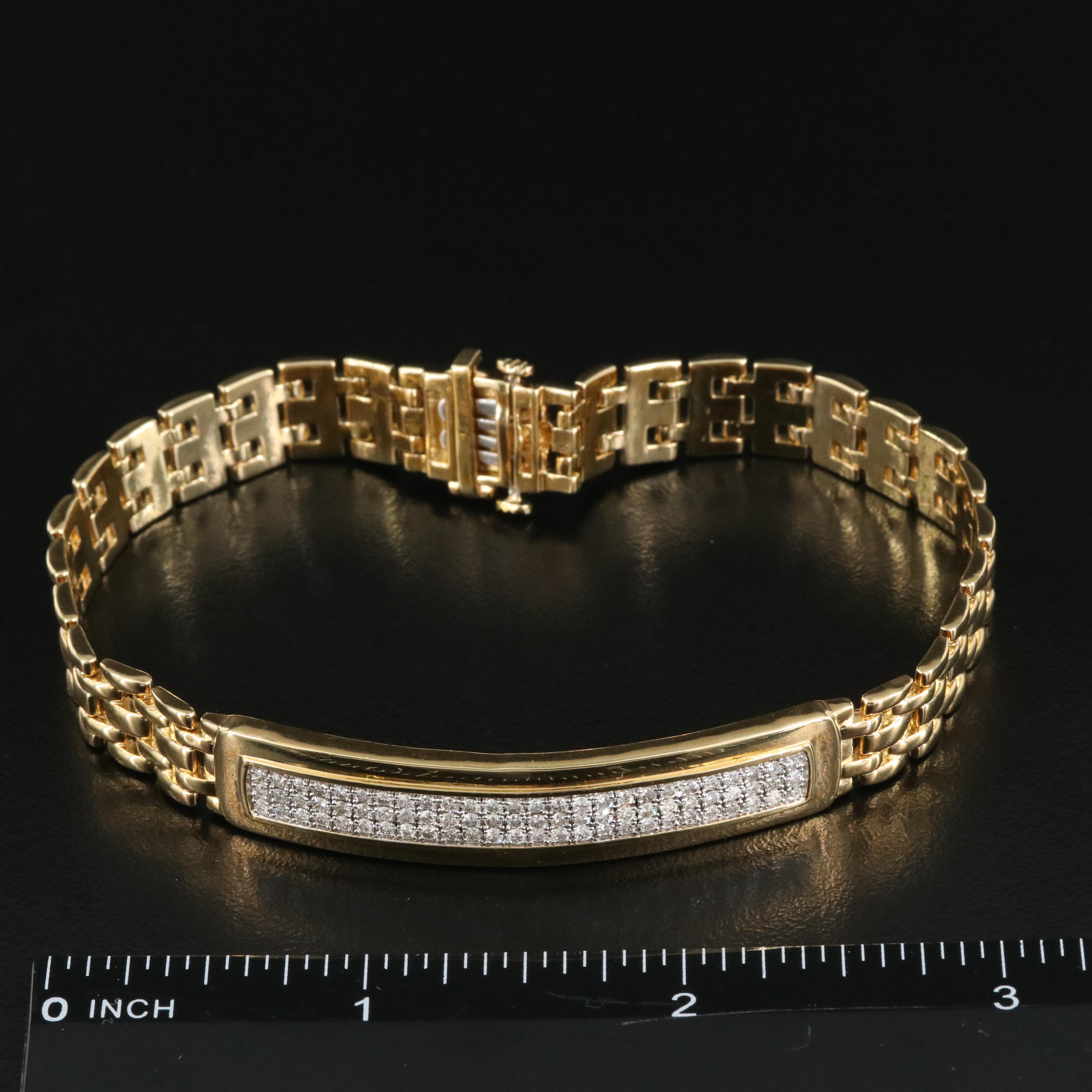 Sterling 1.04 CTW Diamond Bracelet