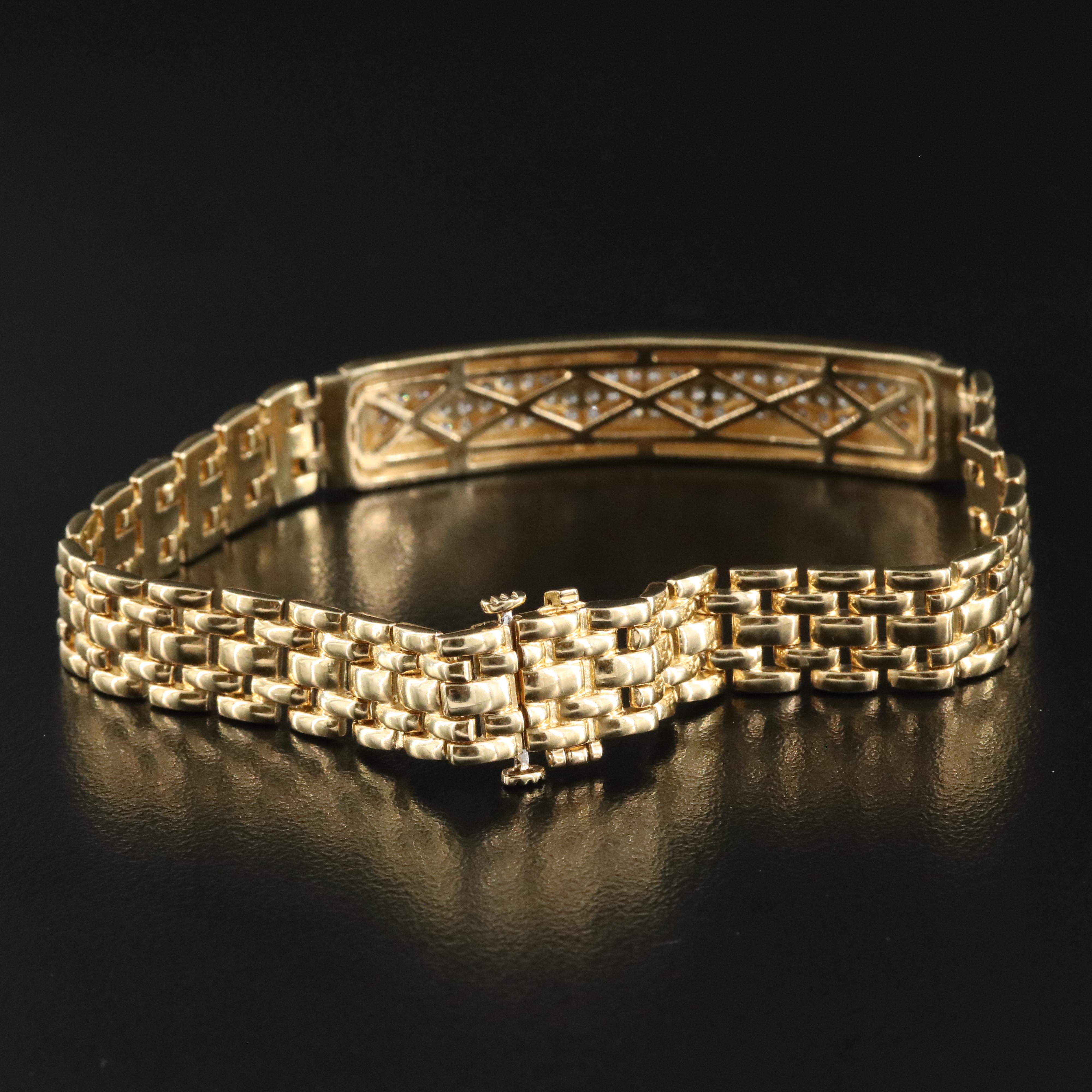 Sterling 1.04 CTW Diamond Bracelet