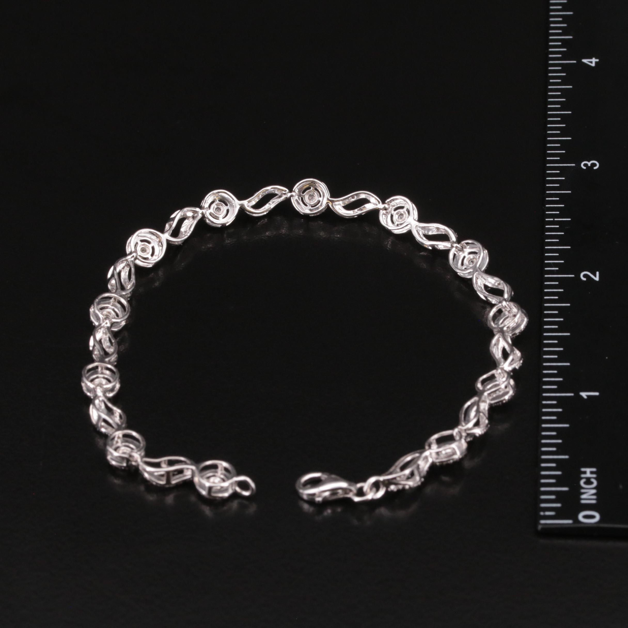Sterling Diamond Bracelet