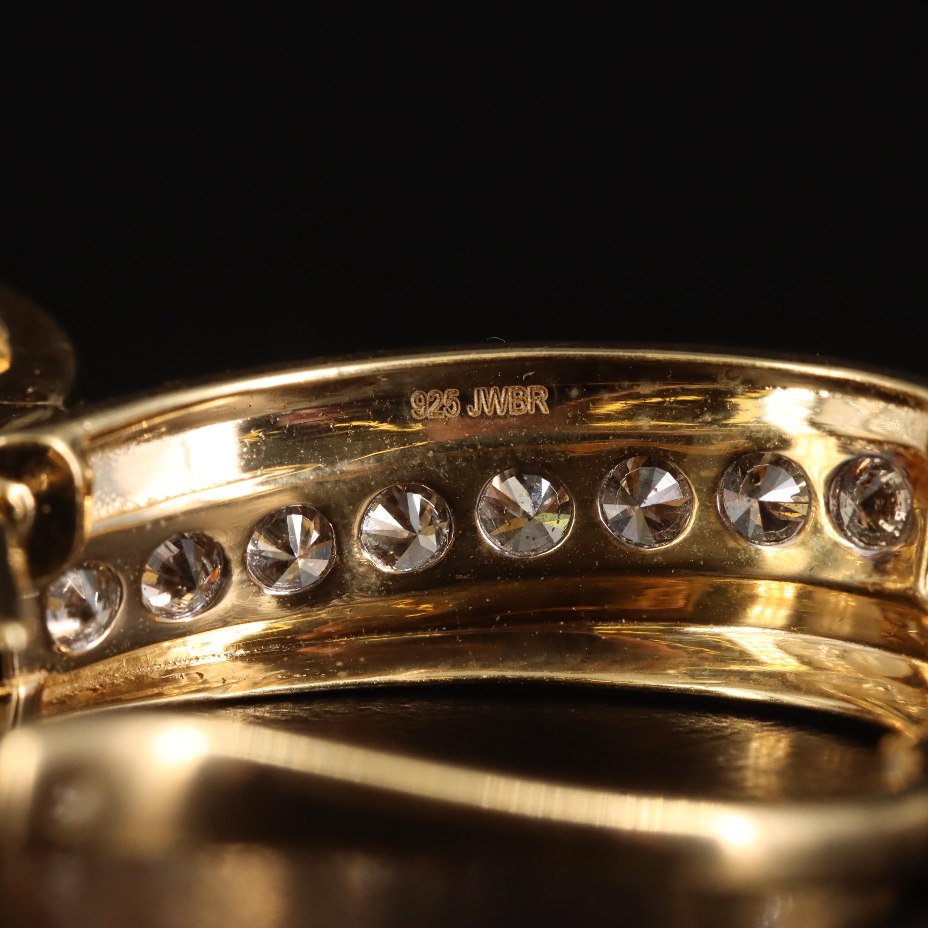 Sterling 1.50 CTW Diamond J Hoop Earrings