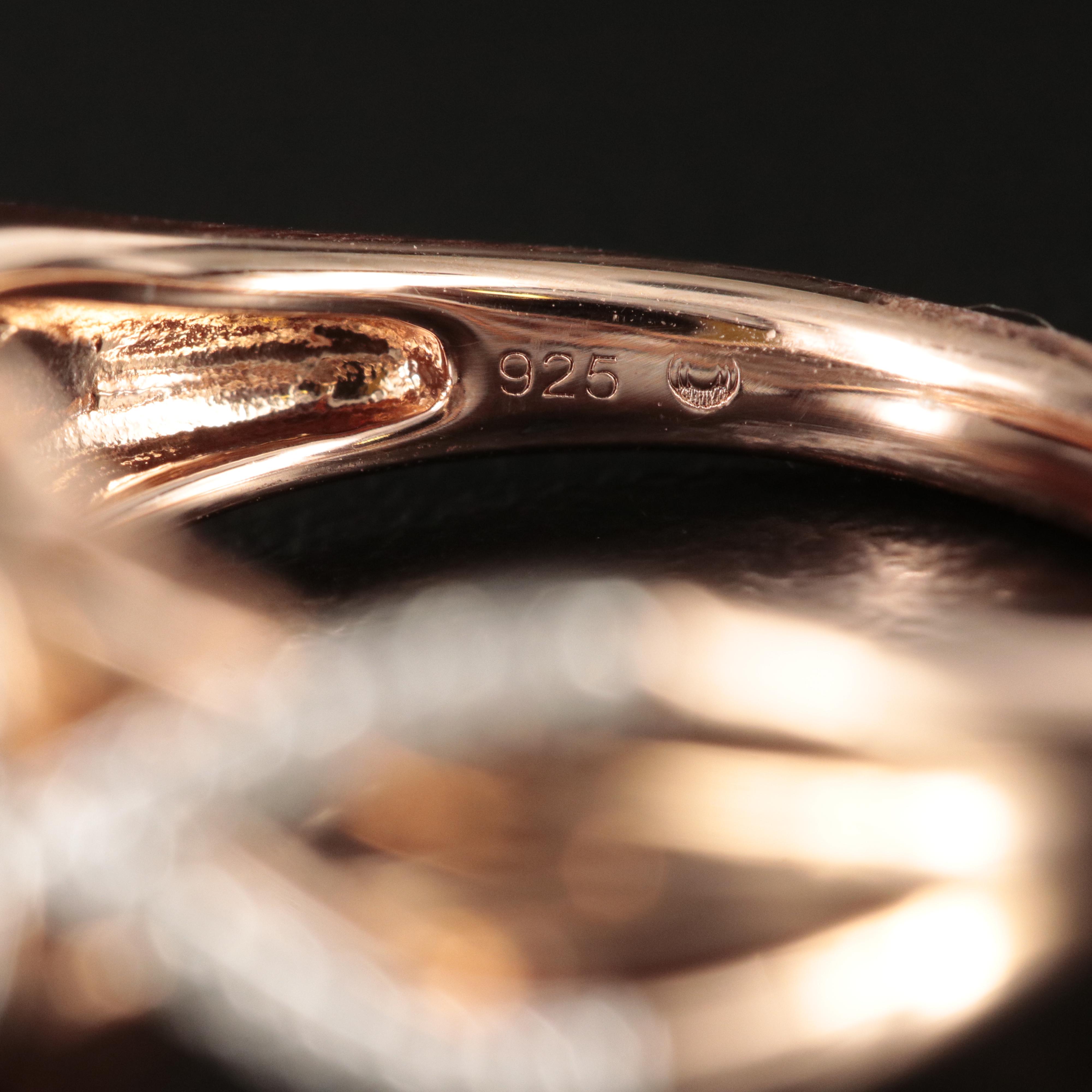 Sterling Diamond Cluster Ring