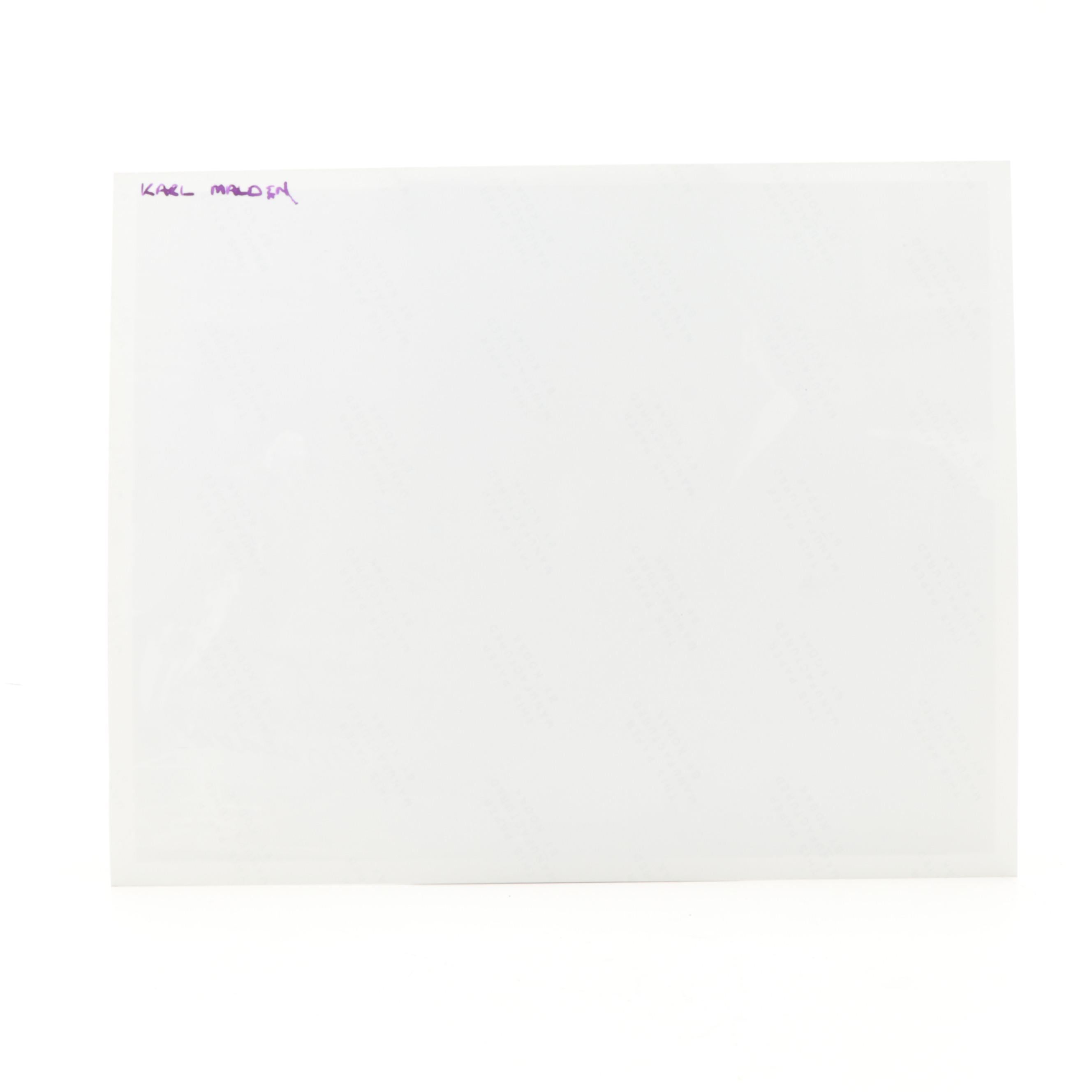 Karl Malden Signed "Birdman of Alcatraz" Giclée