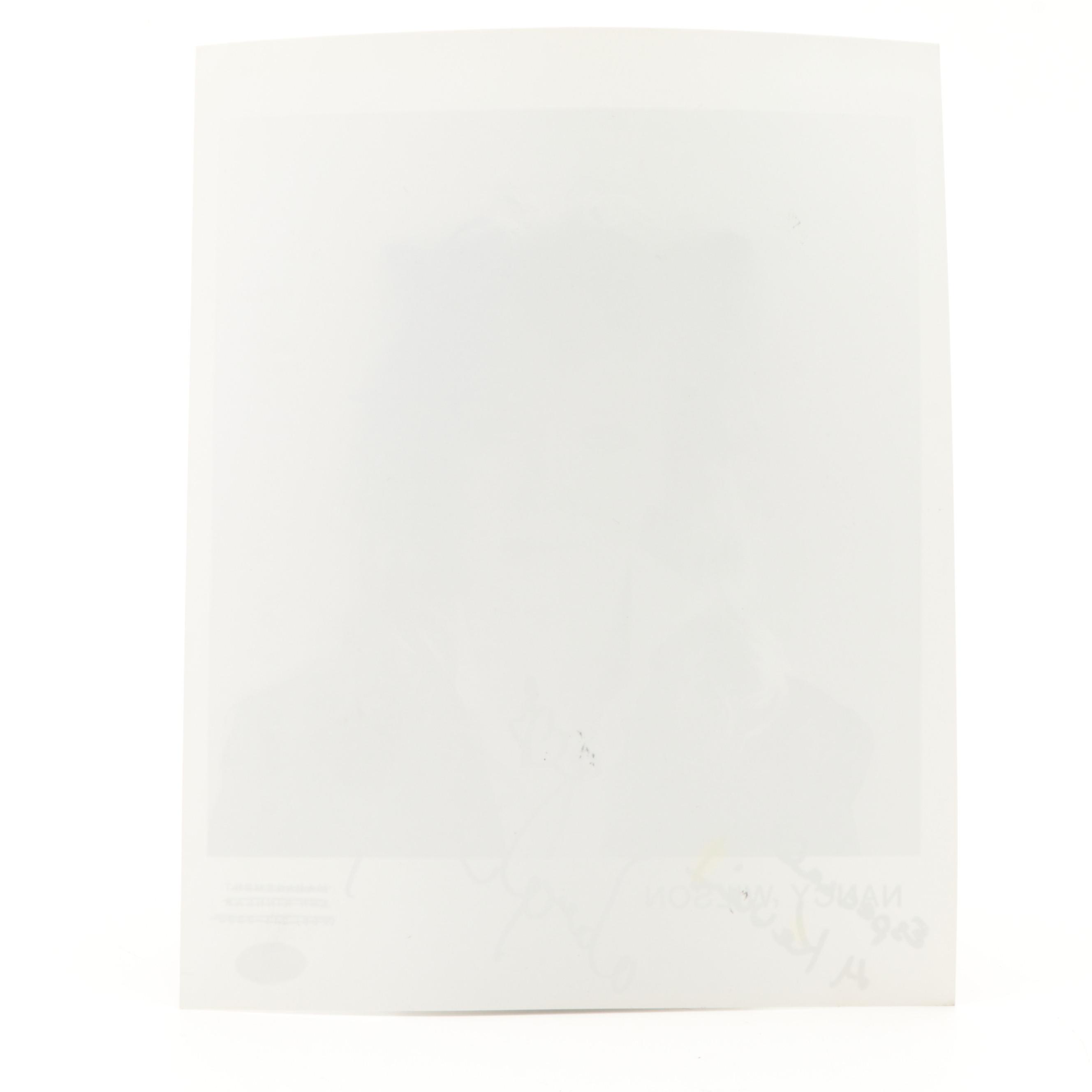 Nancy Wilson of Heart Signed and Personalized Giclée Print With Guitar Pick